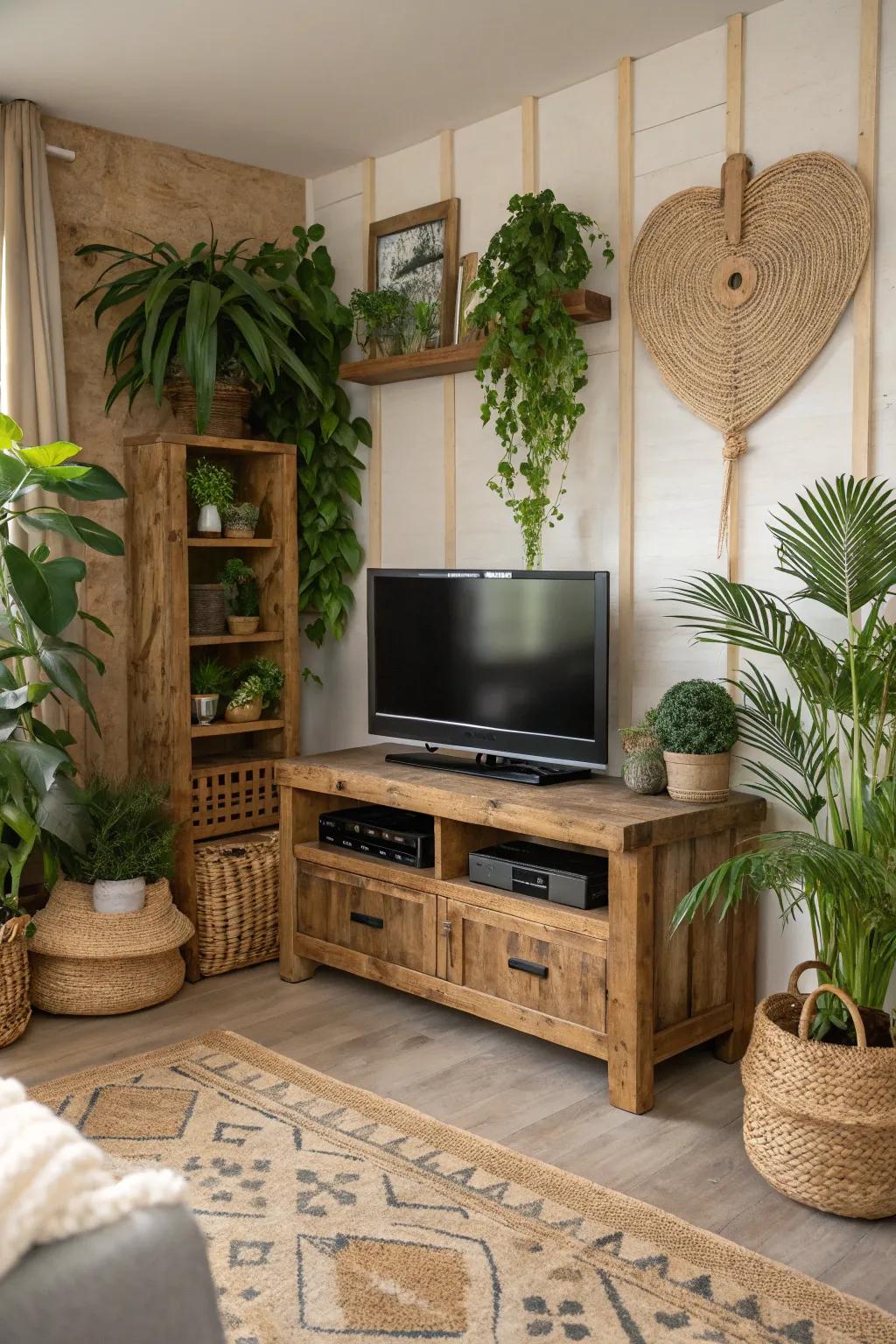 Eco-friendly TV stands combine style with sustainability.