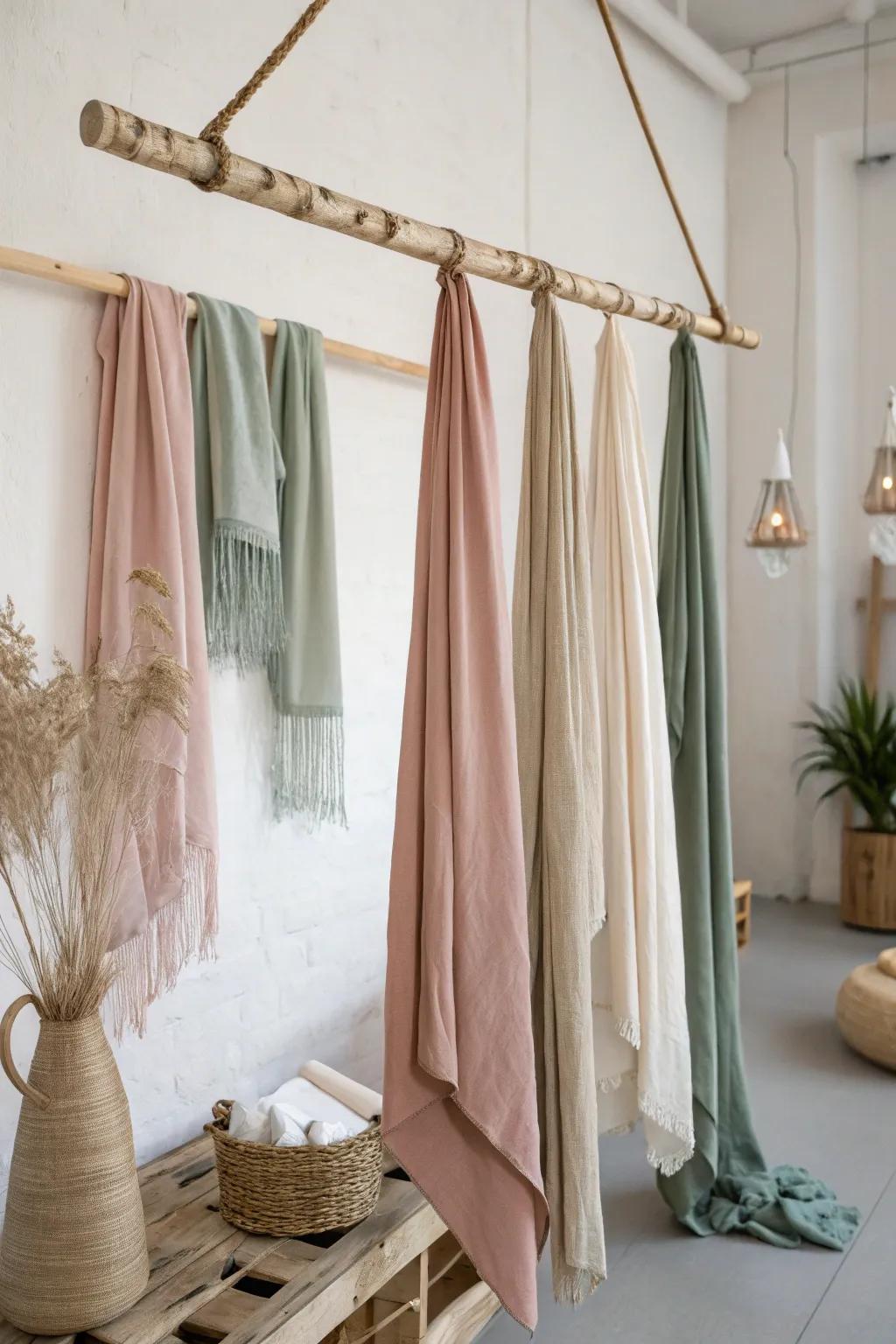 Transform your craft studio into a chic fabric boutique with a touch of Scandinavian elegance.