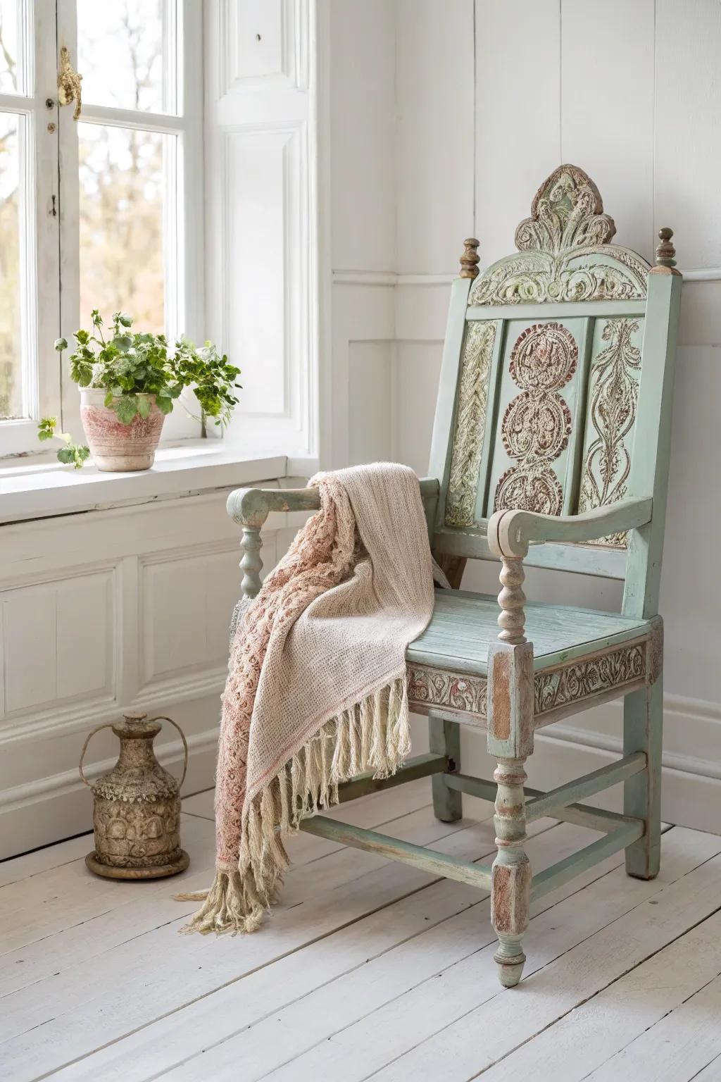 Transform old treasures into modern delights with a touch of creativity and craftsmanship. ✨ #VintageUpcycle #ScandiBohoStyle