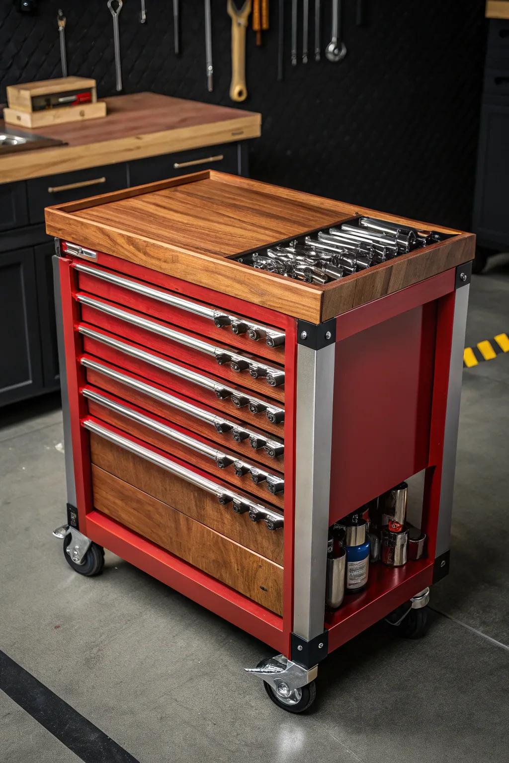 Transform your detailing with a dual-purpose workbench cart!