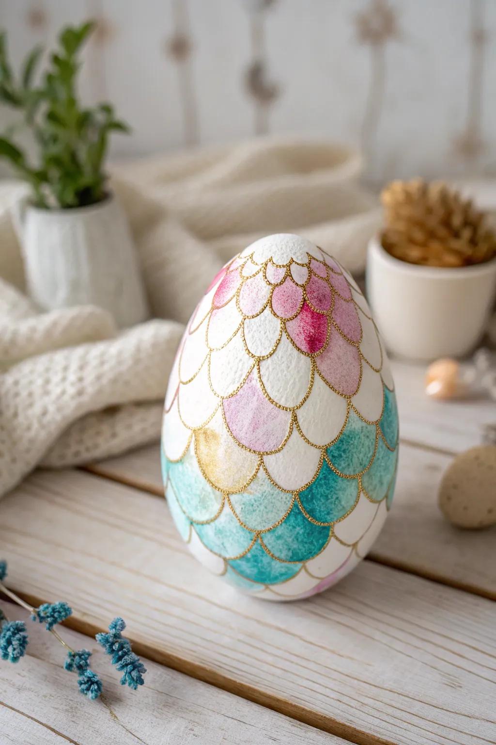 Unleash your creativity with marbled dragon eggs, where vibrant watercolors meet minimalist elegance.
