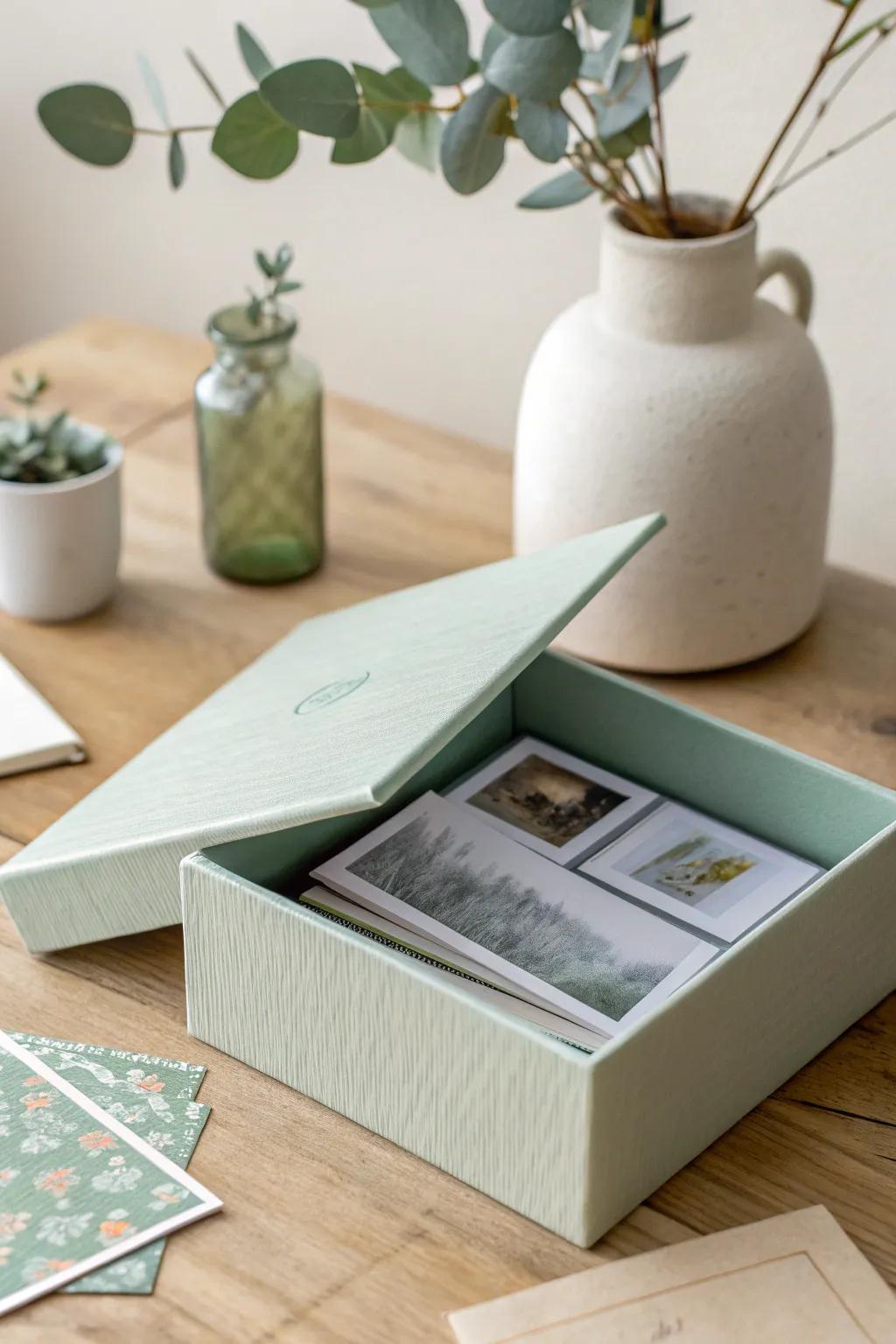 Unwrap the magic: A DIY photo card box that surprises and delights.
