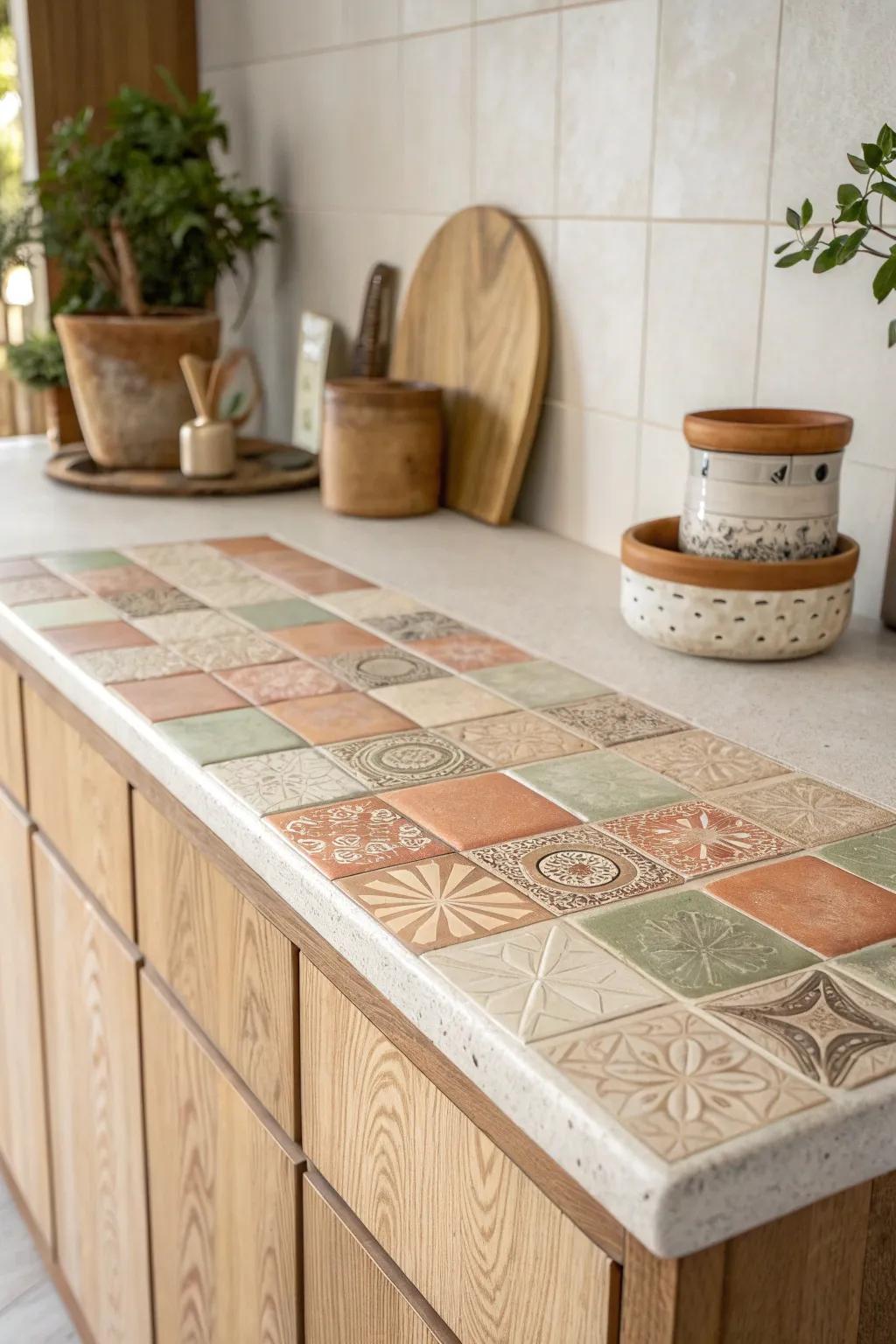 Transform your space with the charm of recycled tiles—where history meets modern minimalism.