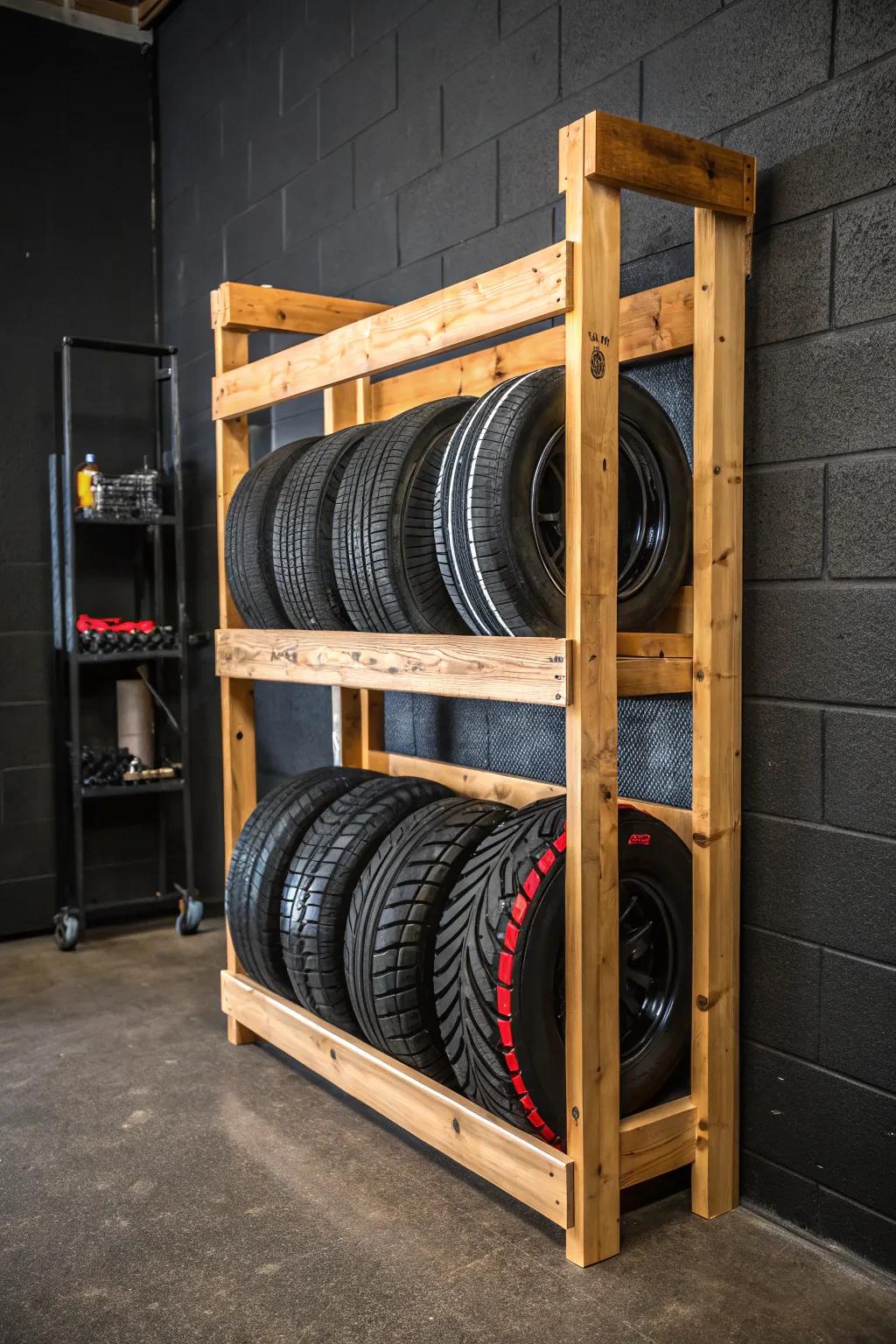 Craft Your Perfect Fit: An Adjustable Tire Rack for All Sizes