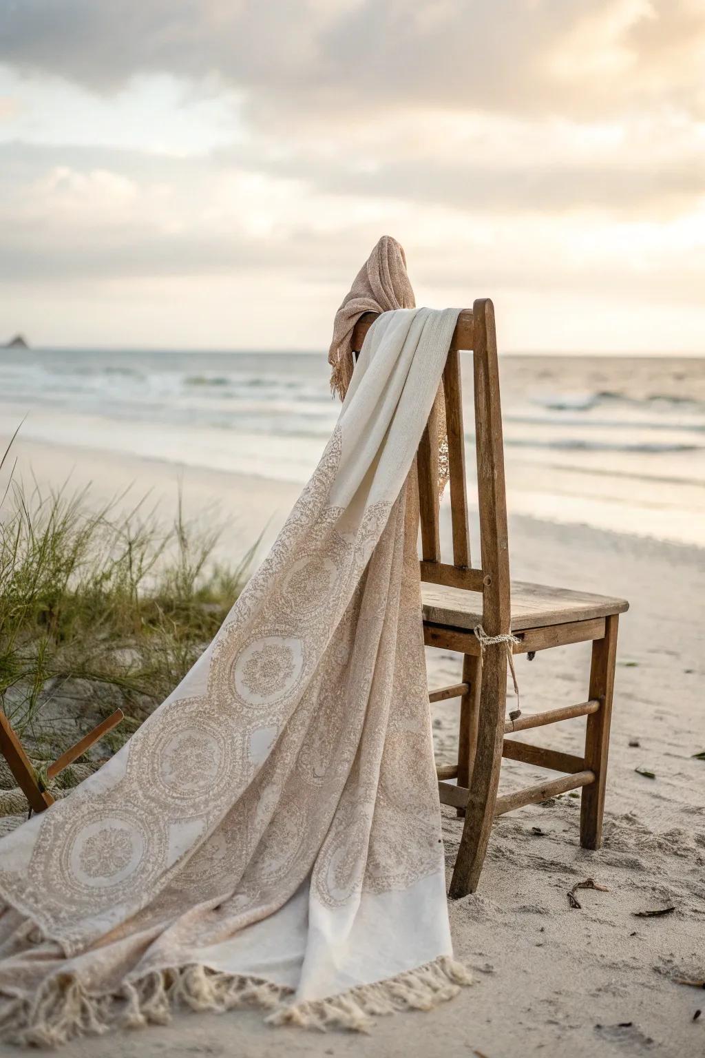 Elevate your beach style with a duster cardigan as a chic swimsuit cover-up.