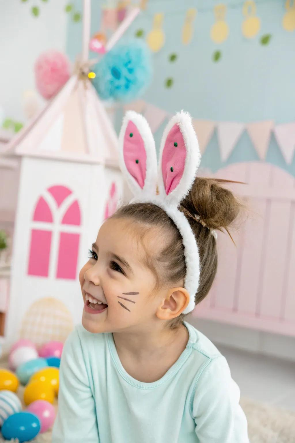 Turn a simple bun into an Easter bunny masterpiece.