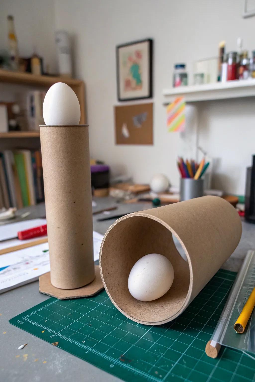 Cardboard tube construction for eco-friendly protection