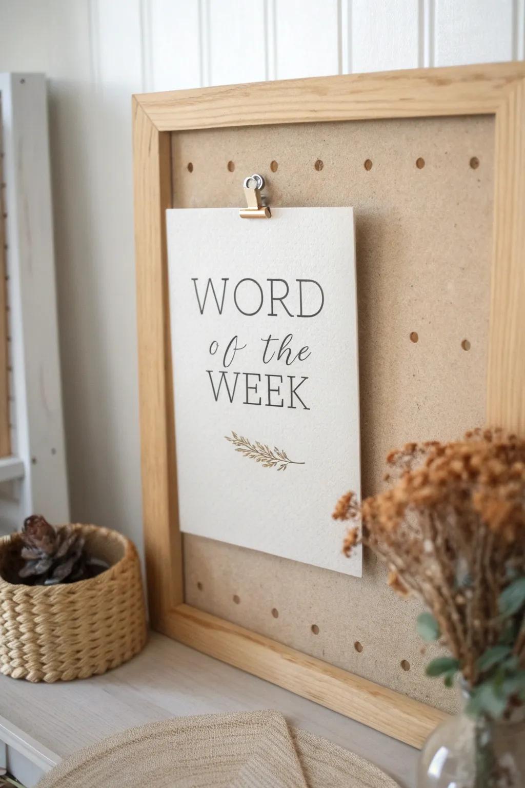 Expand your vocabulary with elegance: Discover a new word every week!