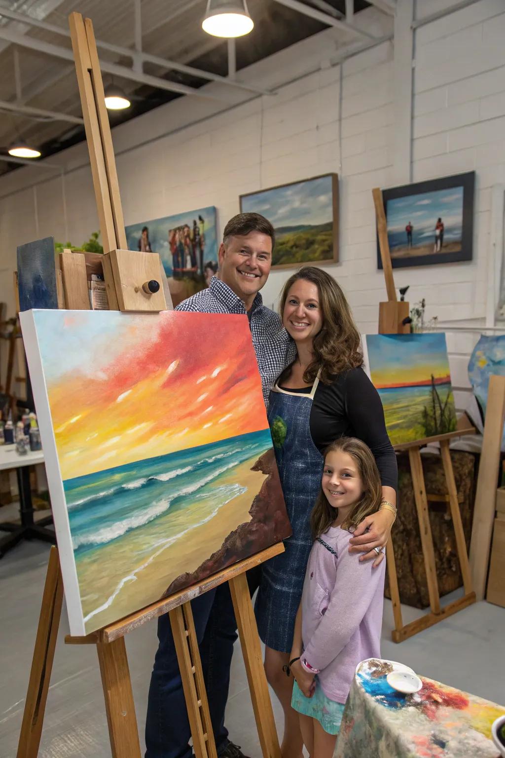 Turn cherished photos into painted masterpieces for Father's Day.