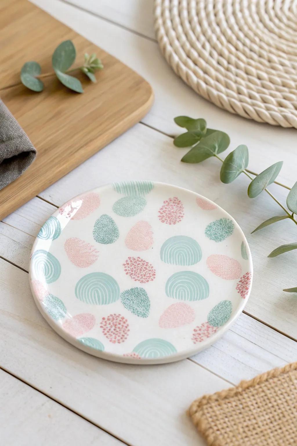 Capture a moment of love with these adorable fingerprint coasters, perfect for dad's coffee table!