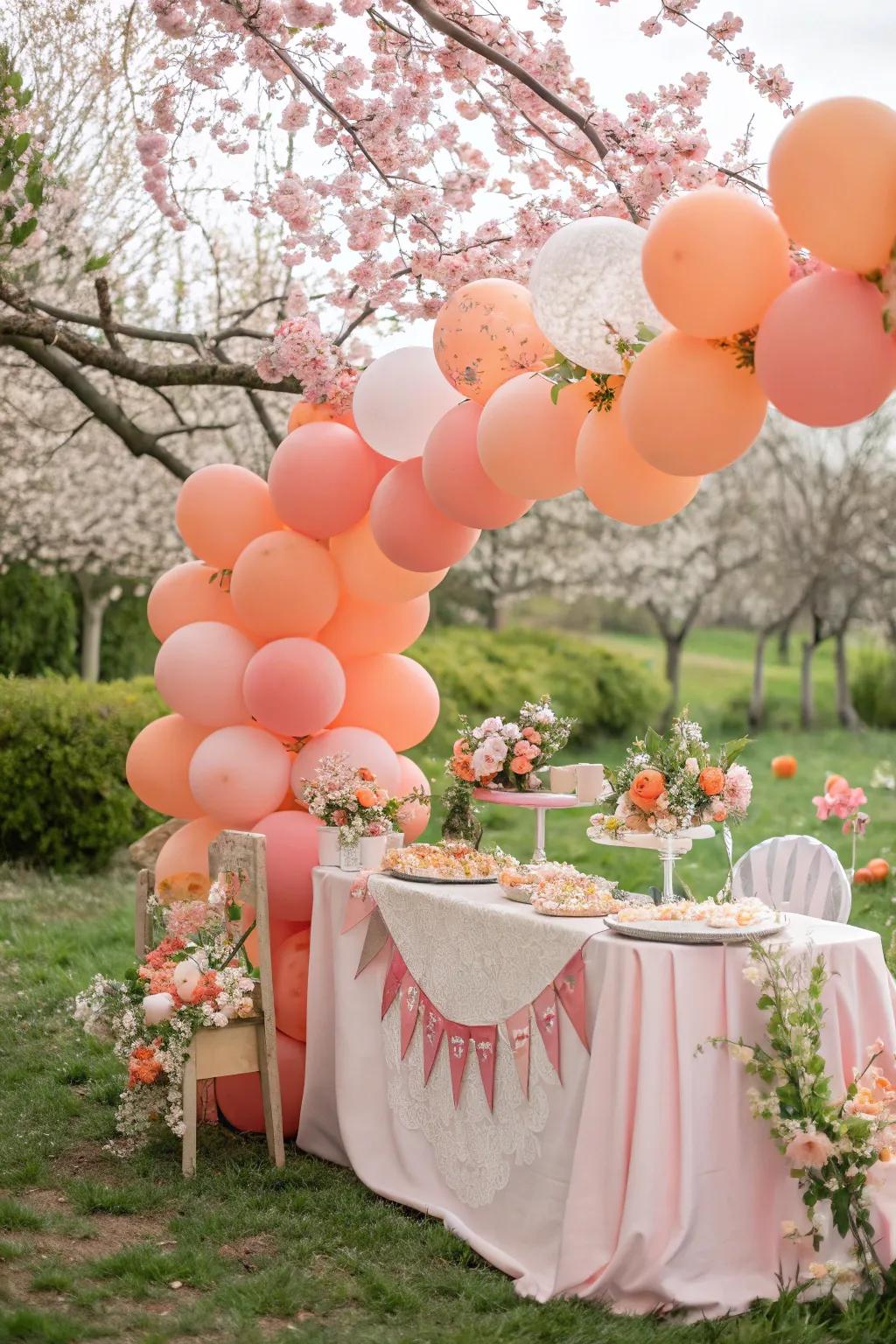 Embrace the sweetness with a Sweet as a Peach theme.