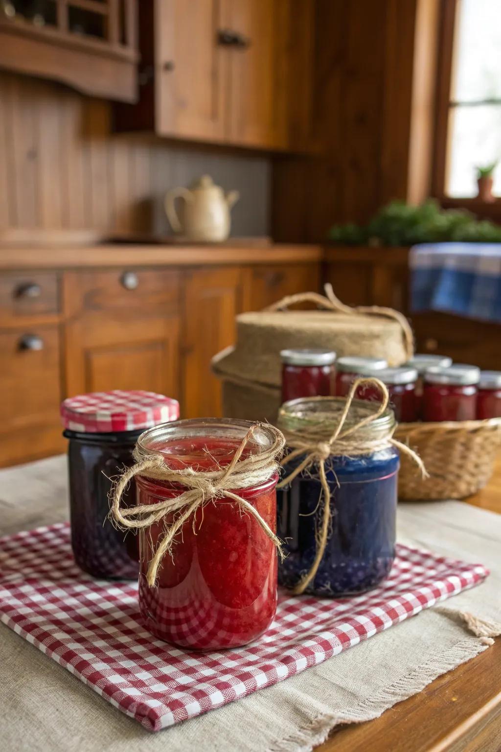 Sweet summer: Homemade jam jars for a personal touch