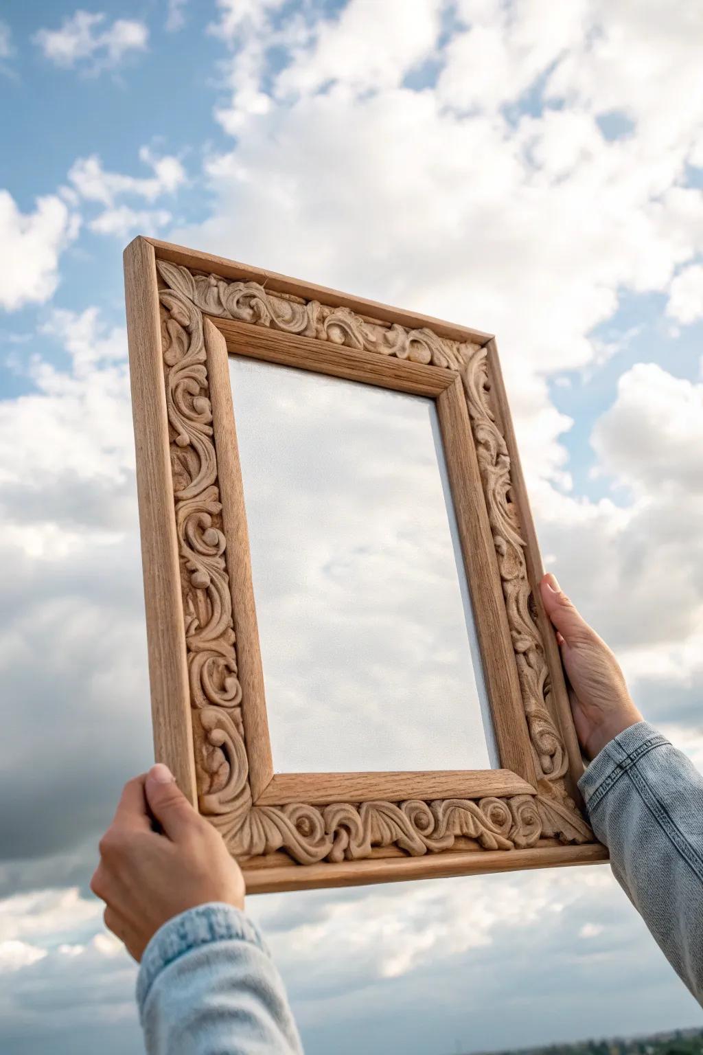 Capture the magic of the sky with a frame that brings clouds into focus. 🌥️✨