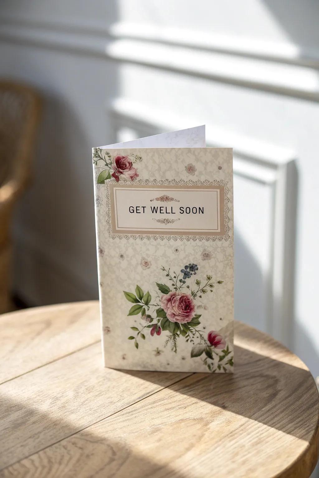 A touch of vintage charm to brighten grandma's day.