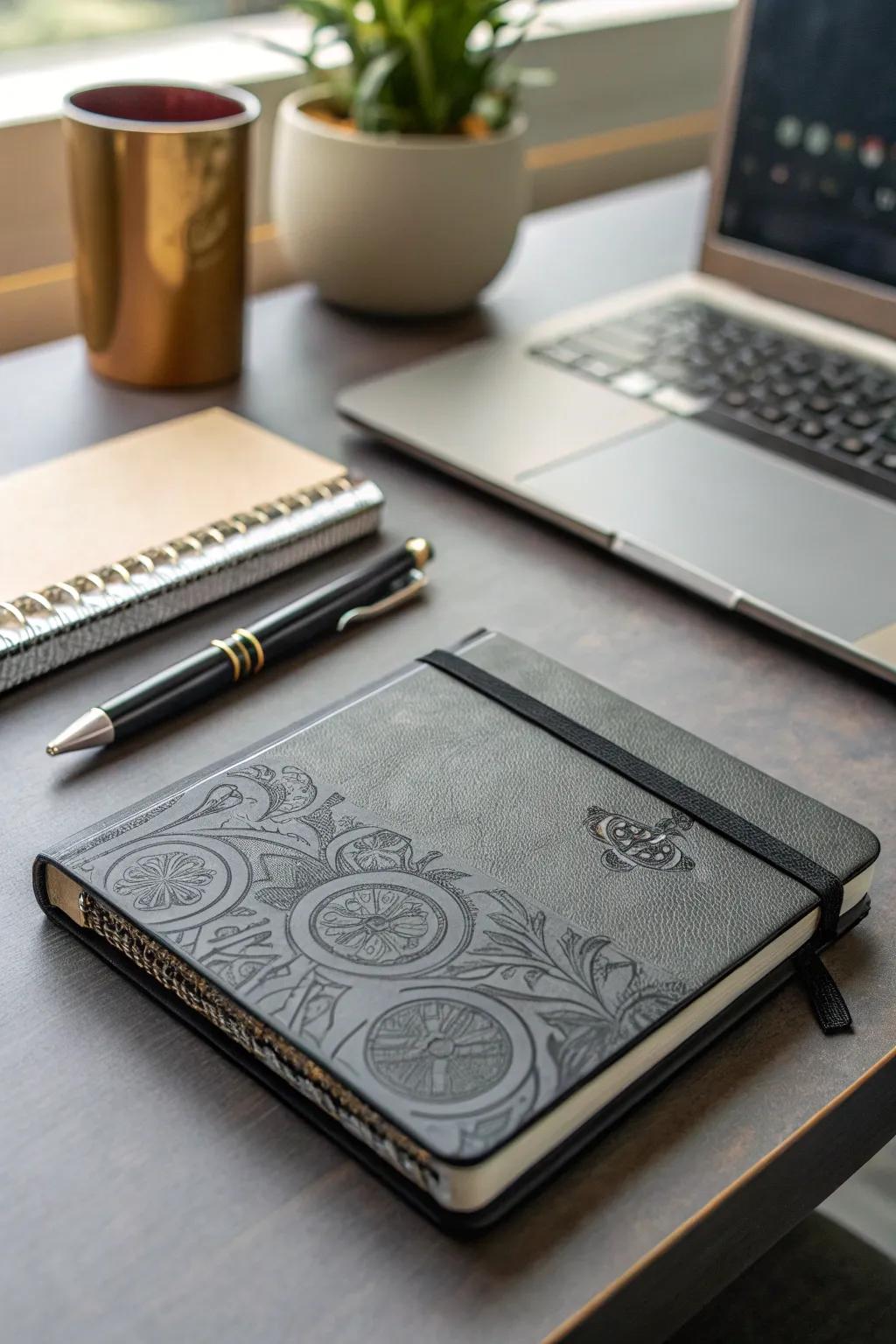 Custom notebooks add a personal touch to daily note-taking.