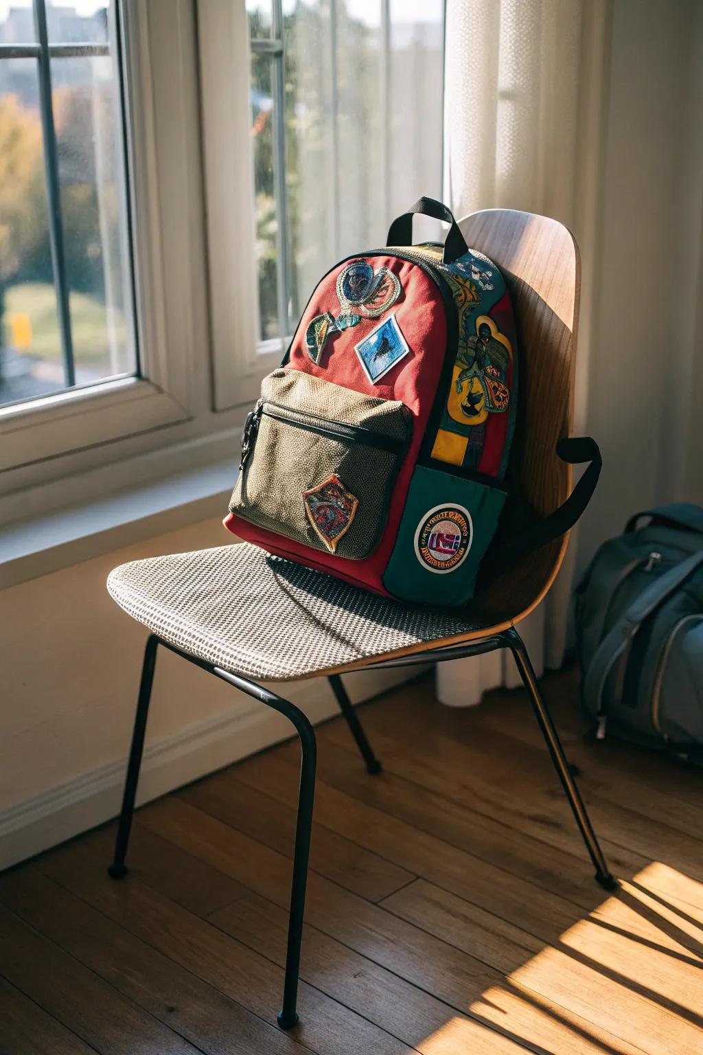 A stylish backpack that combines fun and function.