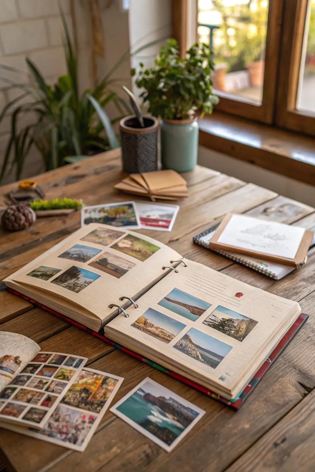 Document your journeys with a dedicated adventure scrapbook.