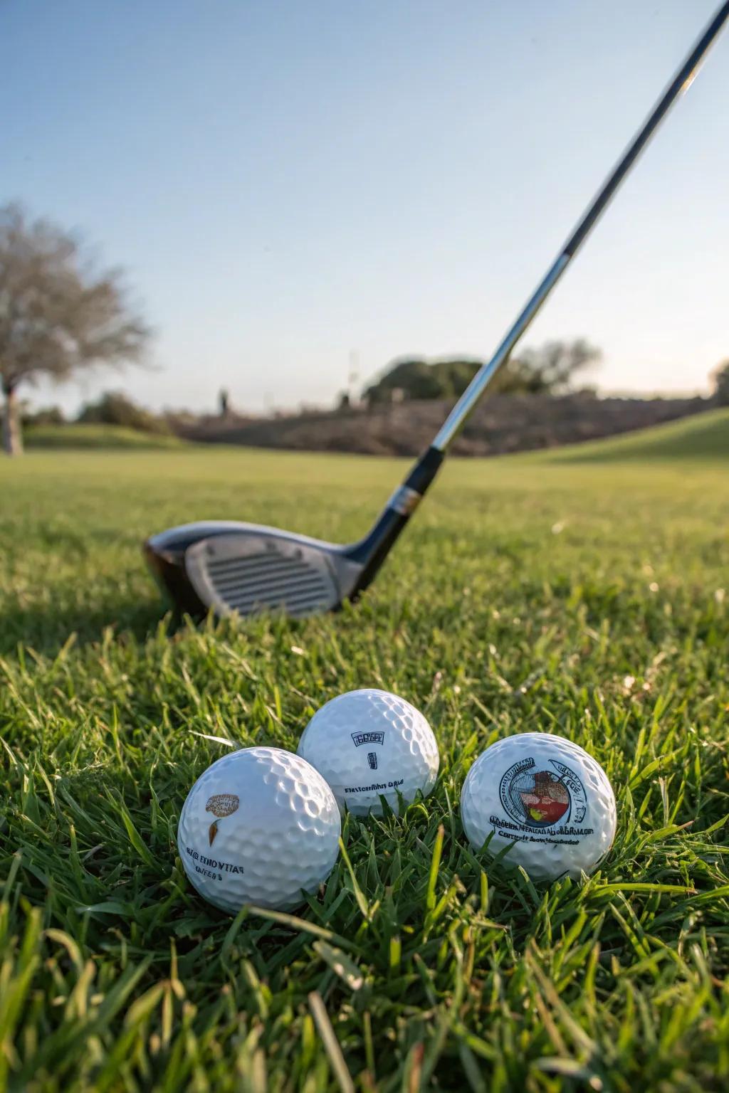 A personalized golf ball set for the godfather golfer.