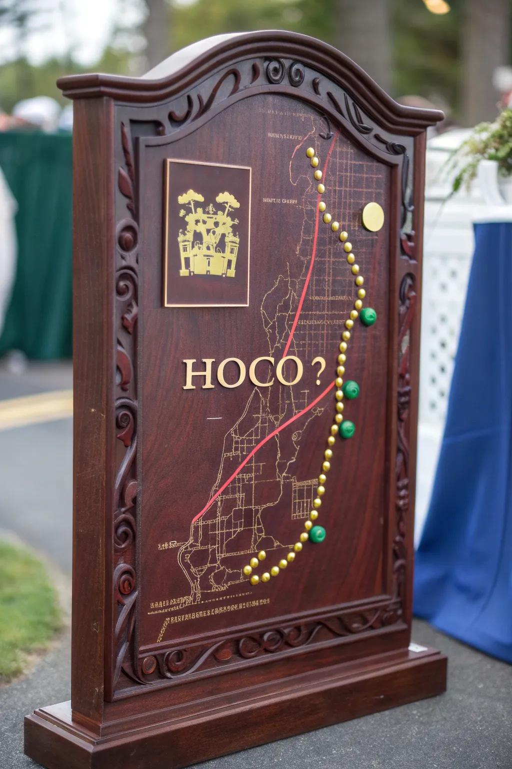 Navigate your way to a 'HOCO?' destination with style and craftsmanship.