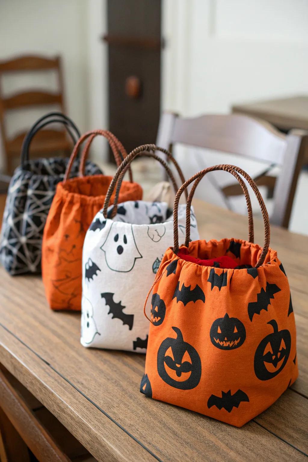 Create personalized trick-or-treat bags for your guests.