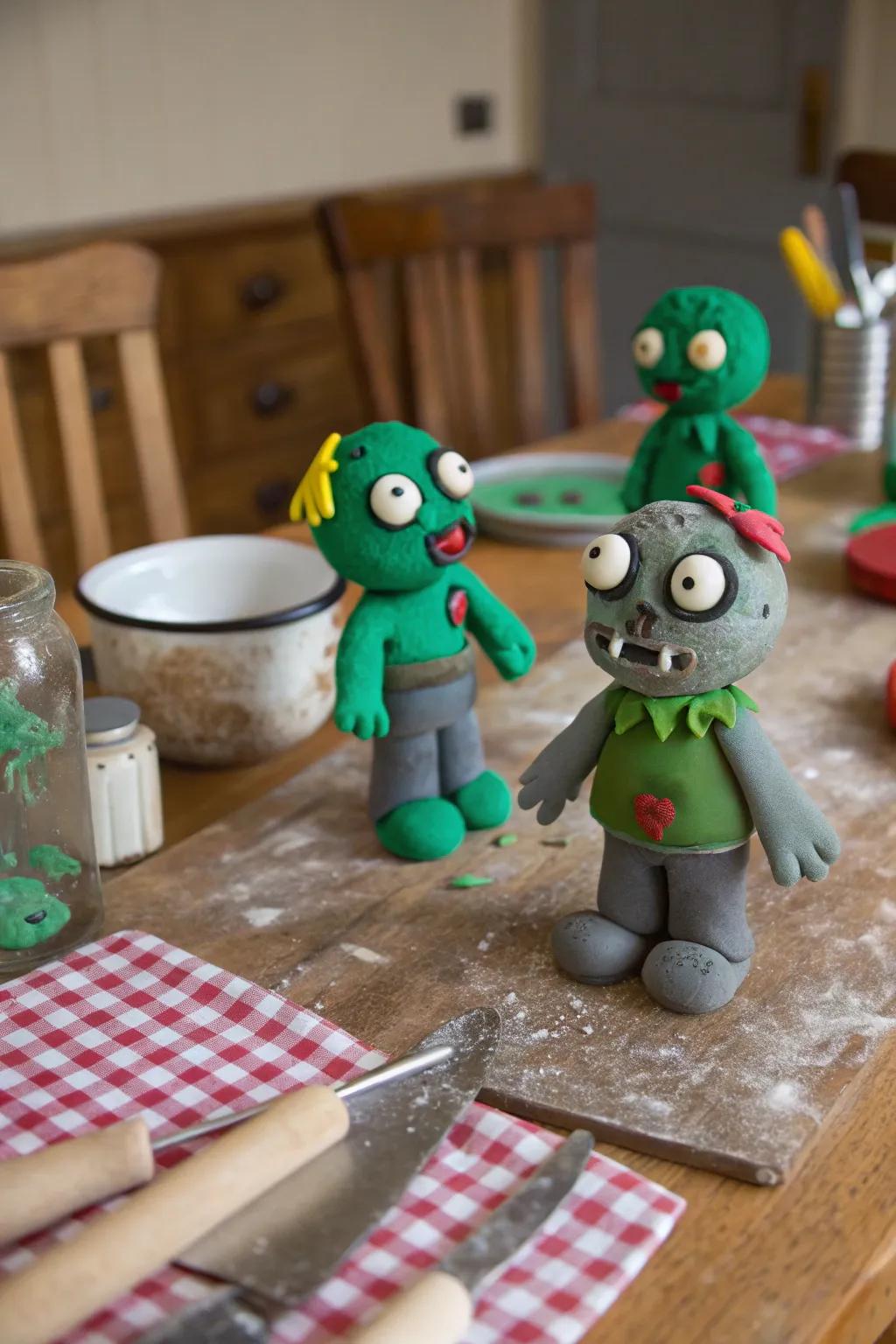 Create your own zombie apocalypse with fun playdough creations.