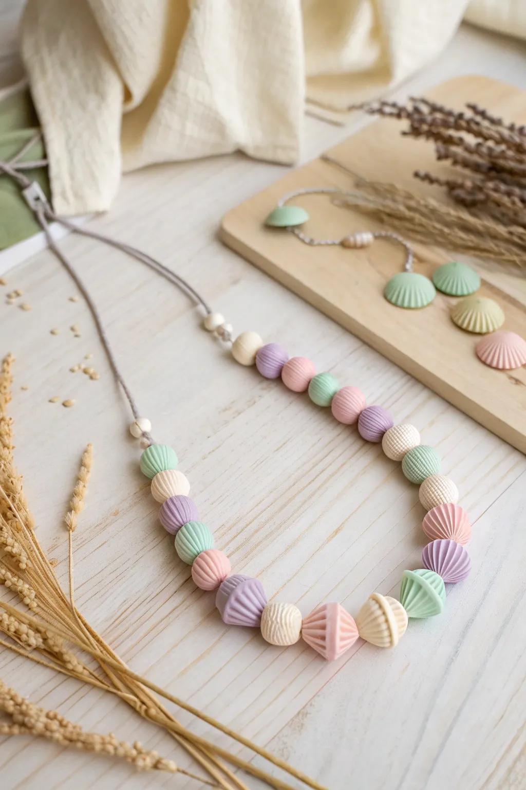 Crafted with love: A playful pasta necklace that combines creativity and style!
