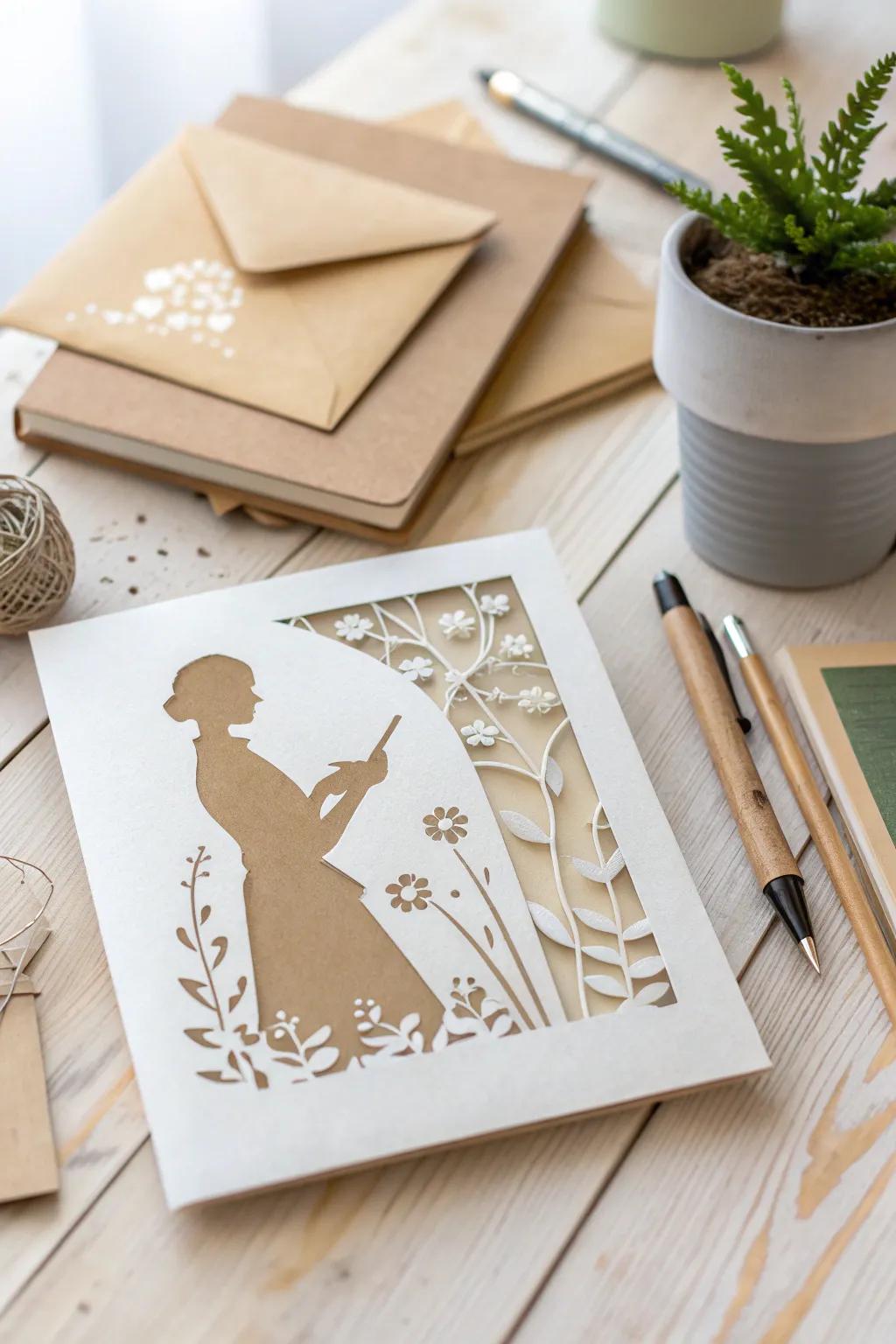 Celebrate Teacher's Day with a touch of silhouette elegance.