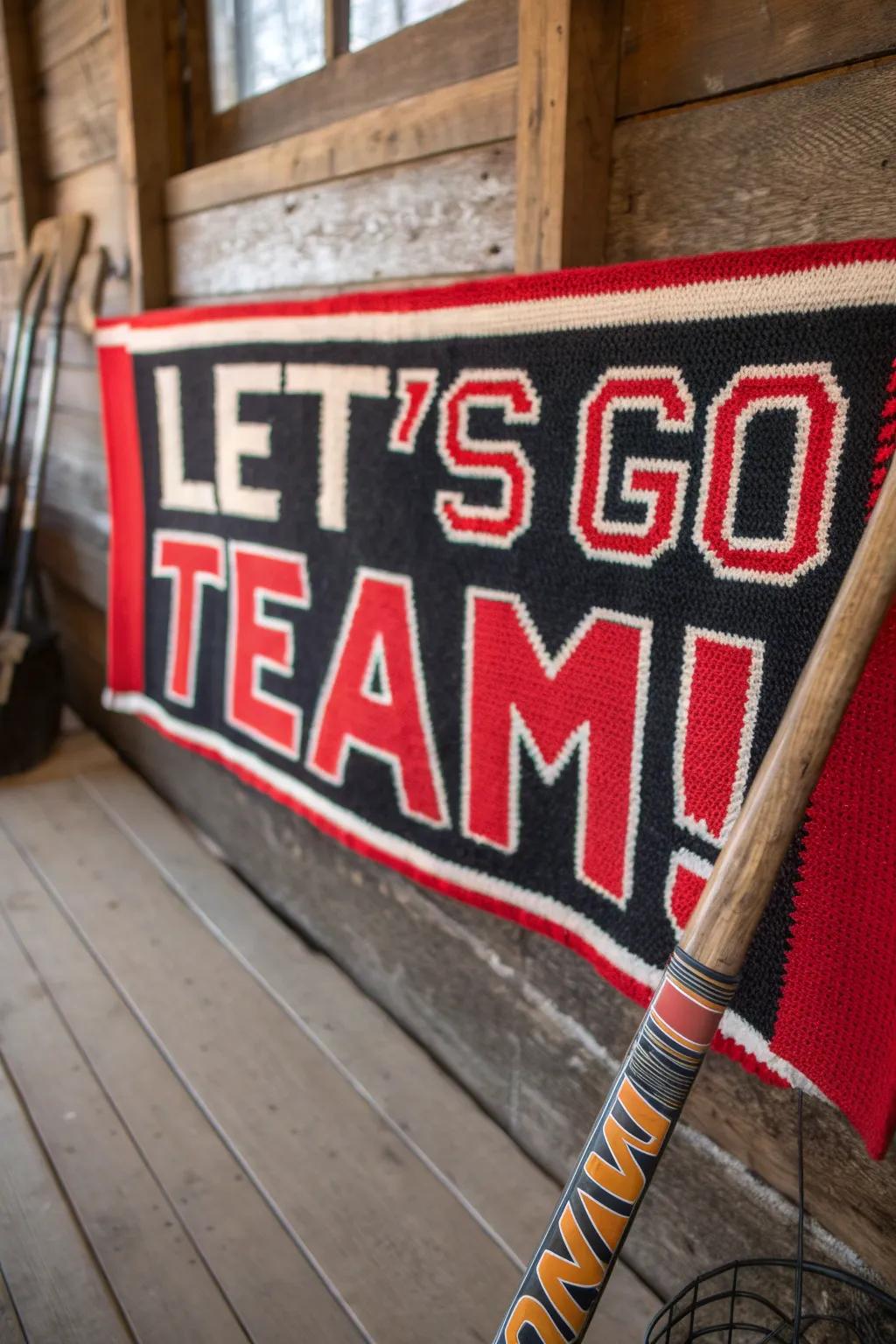 Elevate your game day spirit with handcrafted banners that make a statement!