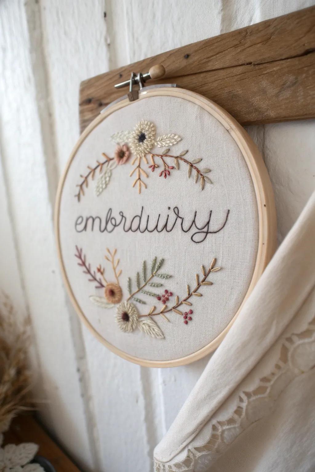 Find inspiration in the beauty of handmade embroidery art – where simplicity meets elegance.