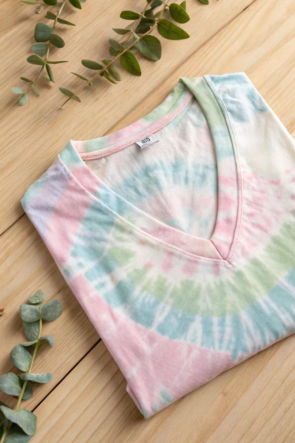 Embrace summer vibes with this no-sew, tie-dye V-neck T-shirt project. Simple, stylish, and effortlessly chic!