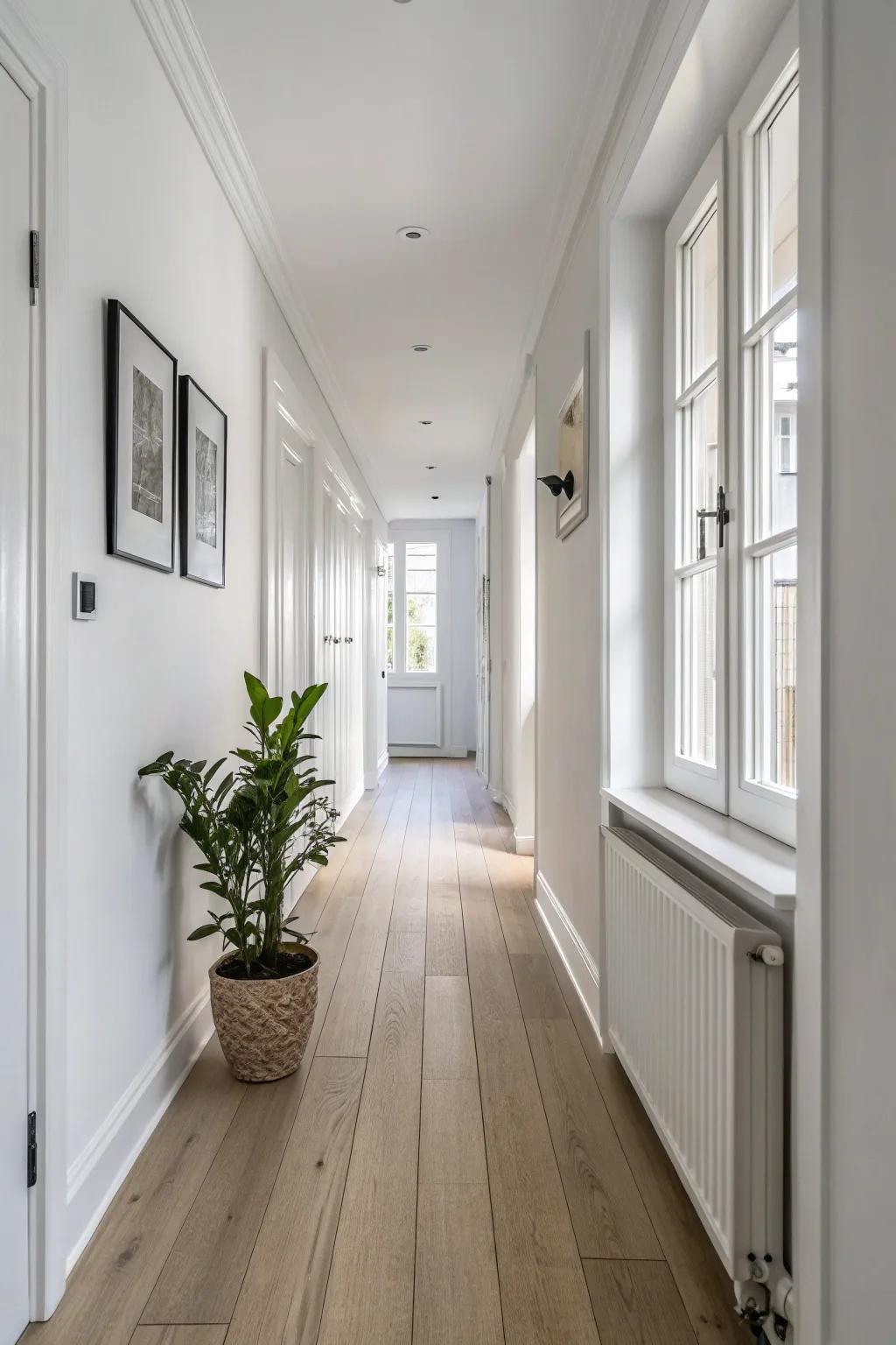 Embrace simplicity with a sleek raceway that hides your cords in style. #ScandinavianDesign #BohoElegance