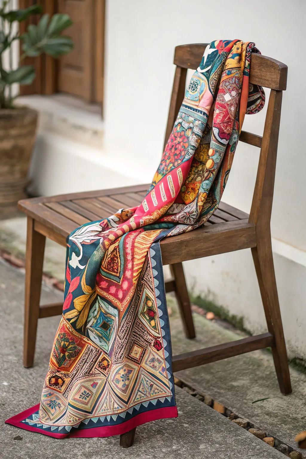 A stylish scarf to complement any wardrobe.