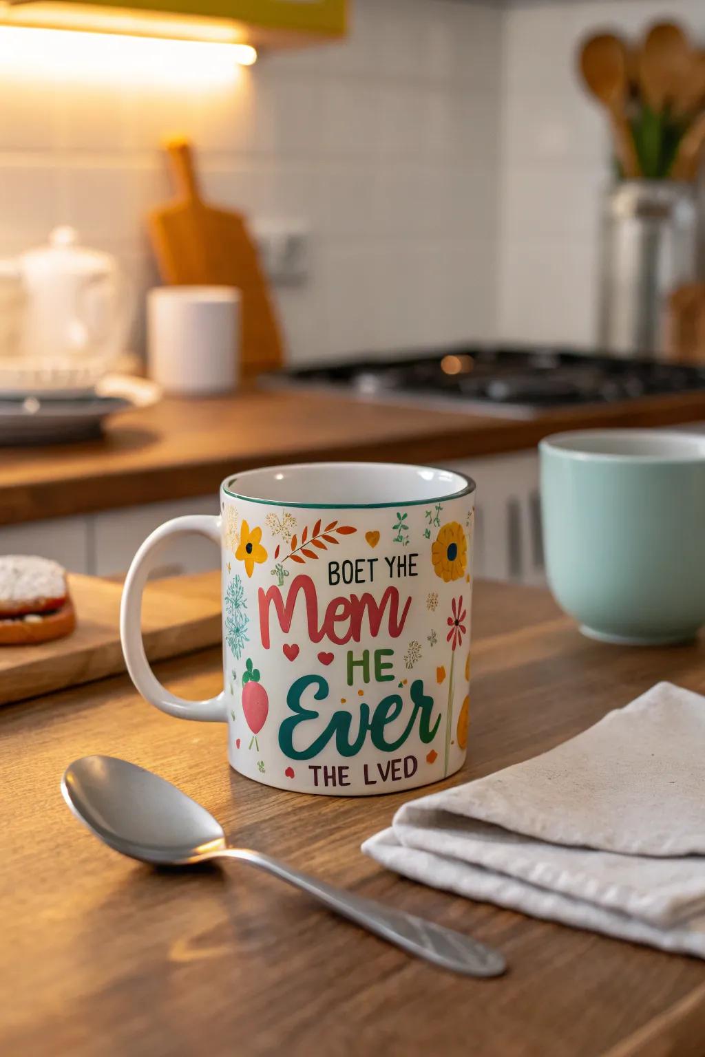 A personalized mug, perfect for sipping and smiling.