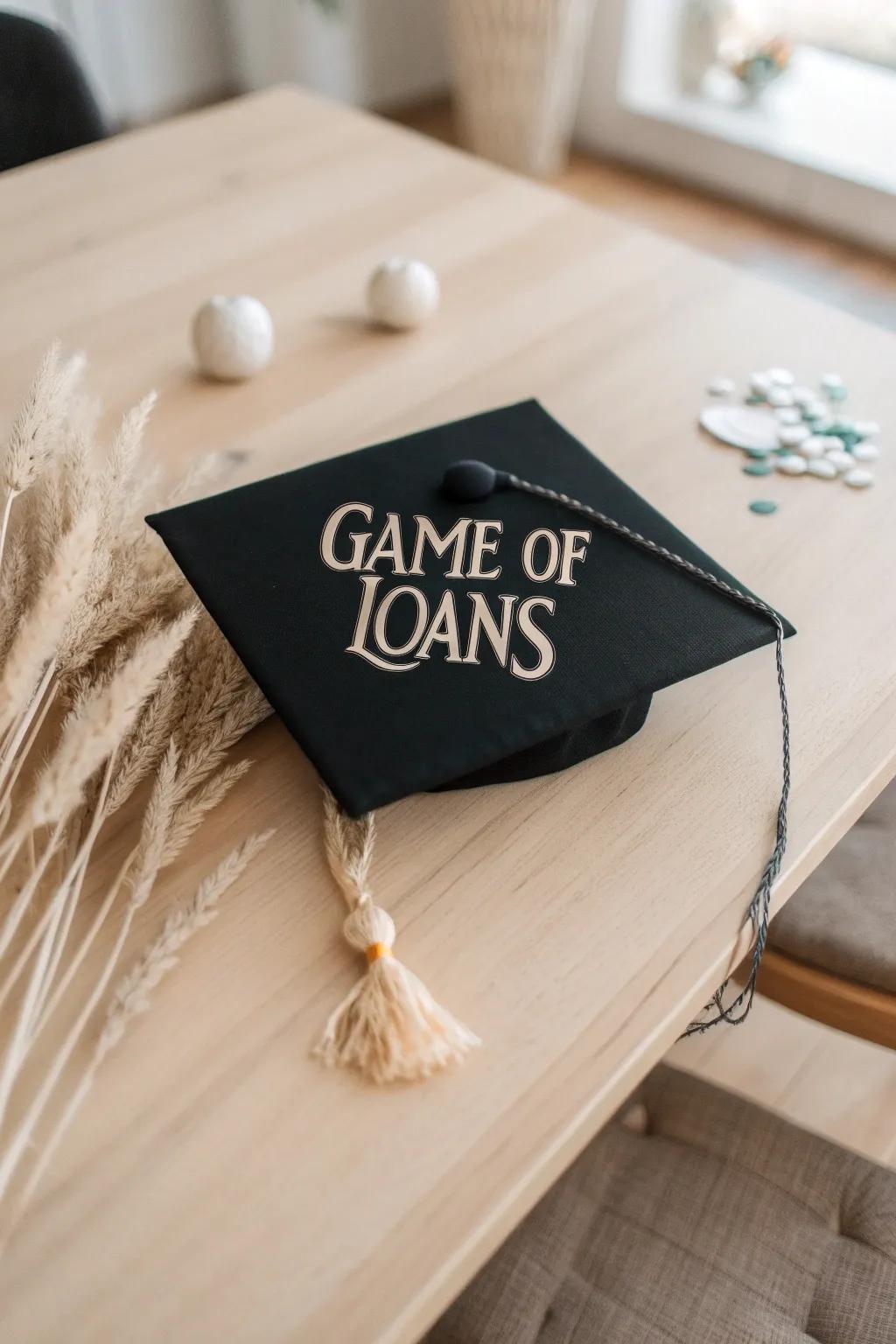 Graduation Day Humor: Embrace your journey with a touch of wit and style. #GameOfLoans