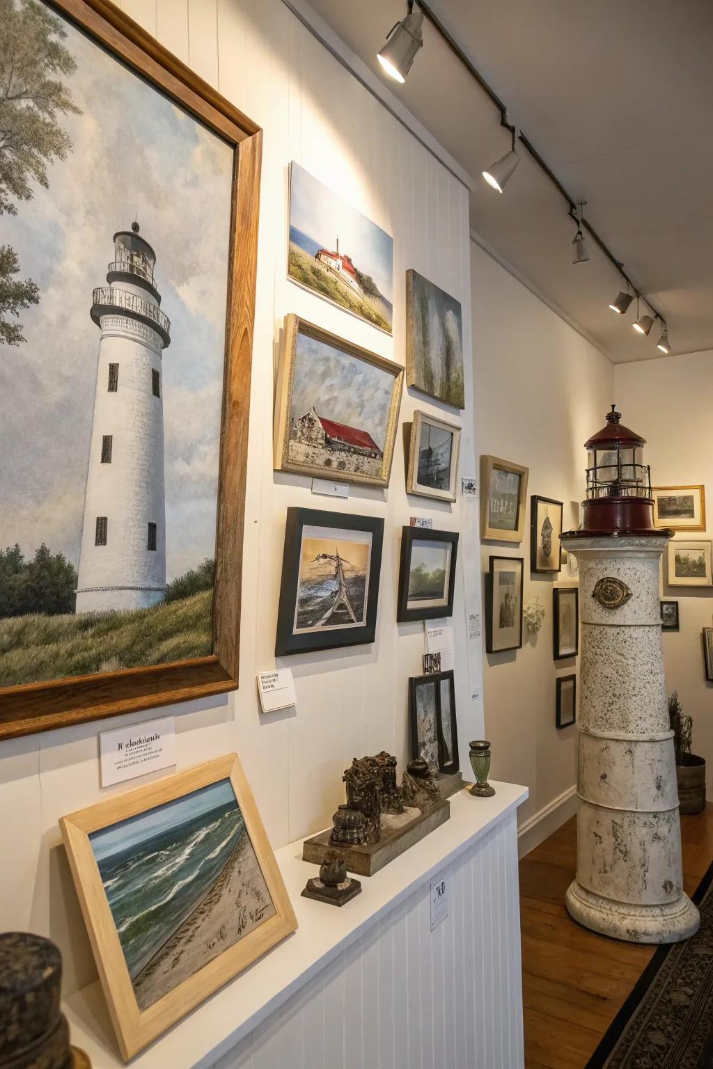 Lighthouse art brings nautical elegance to your walls