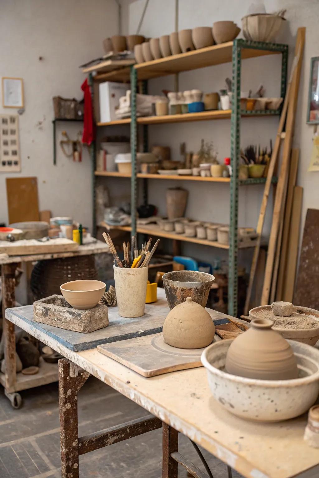 Pottery paradise: crafting beauty from clay.