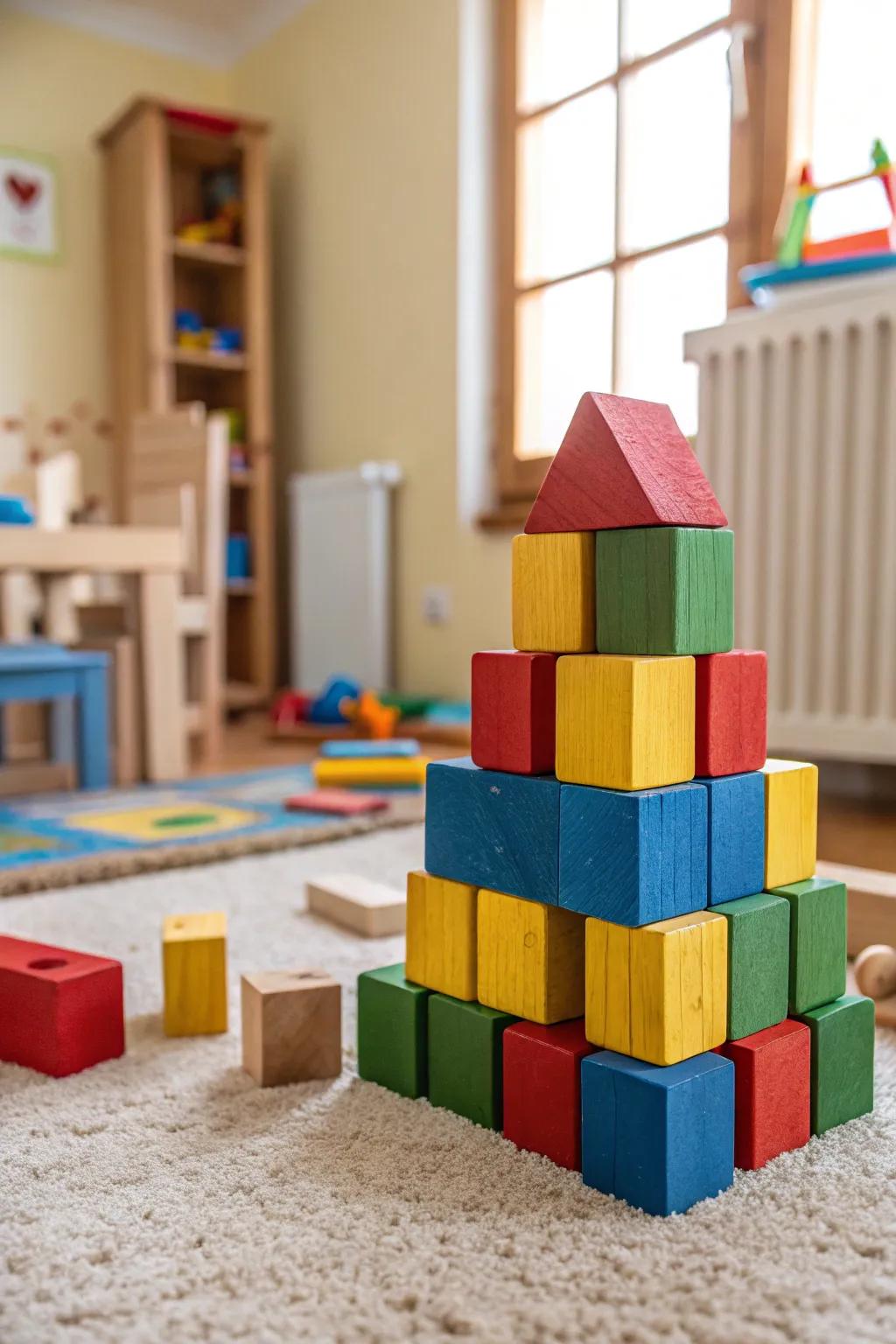 Building blocks inspire creativity and imagination.