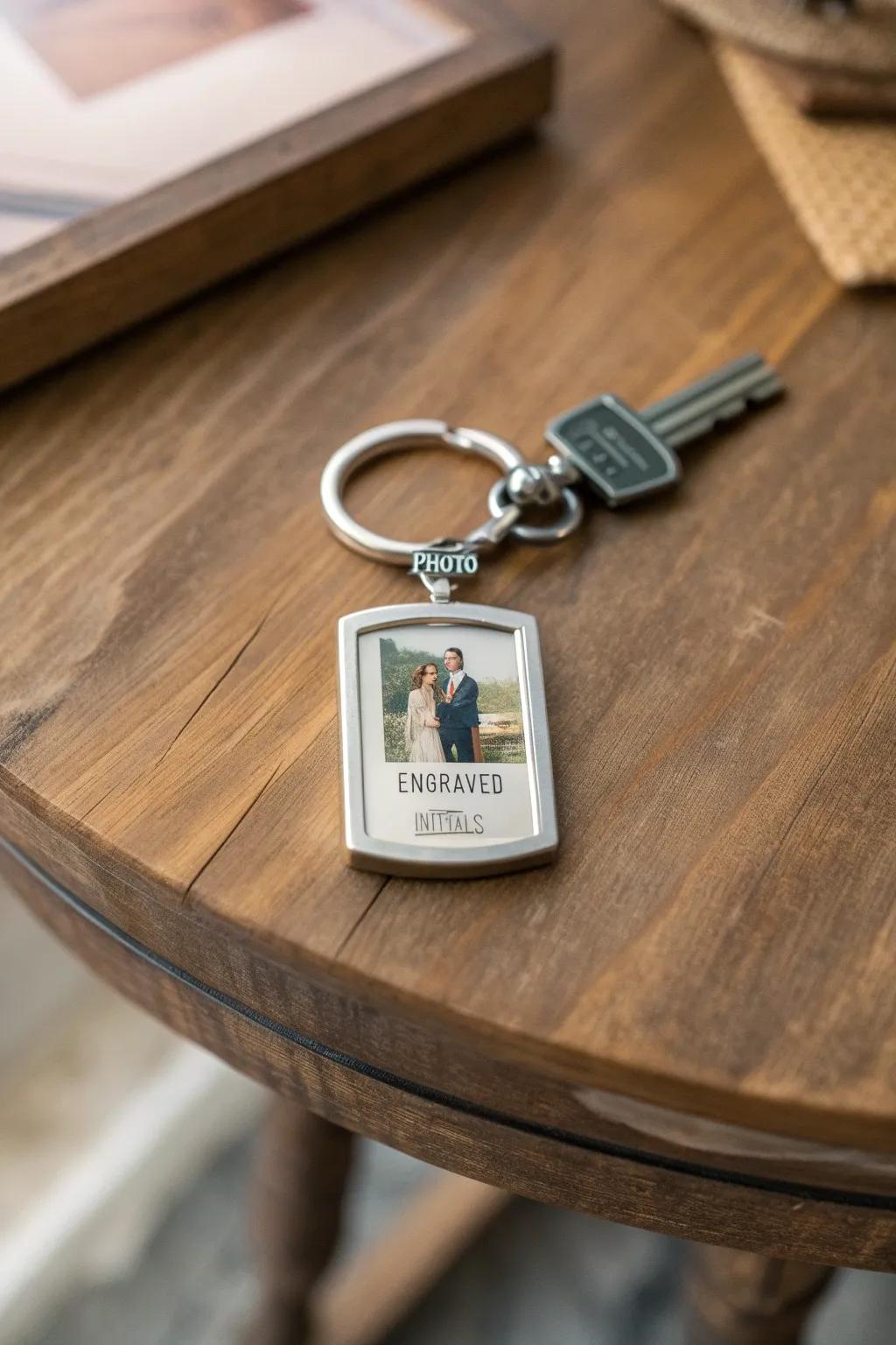 A personalized keychain to keep a brother's memory close at hand.