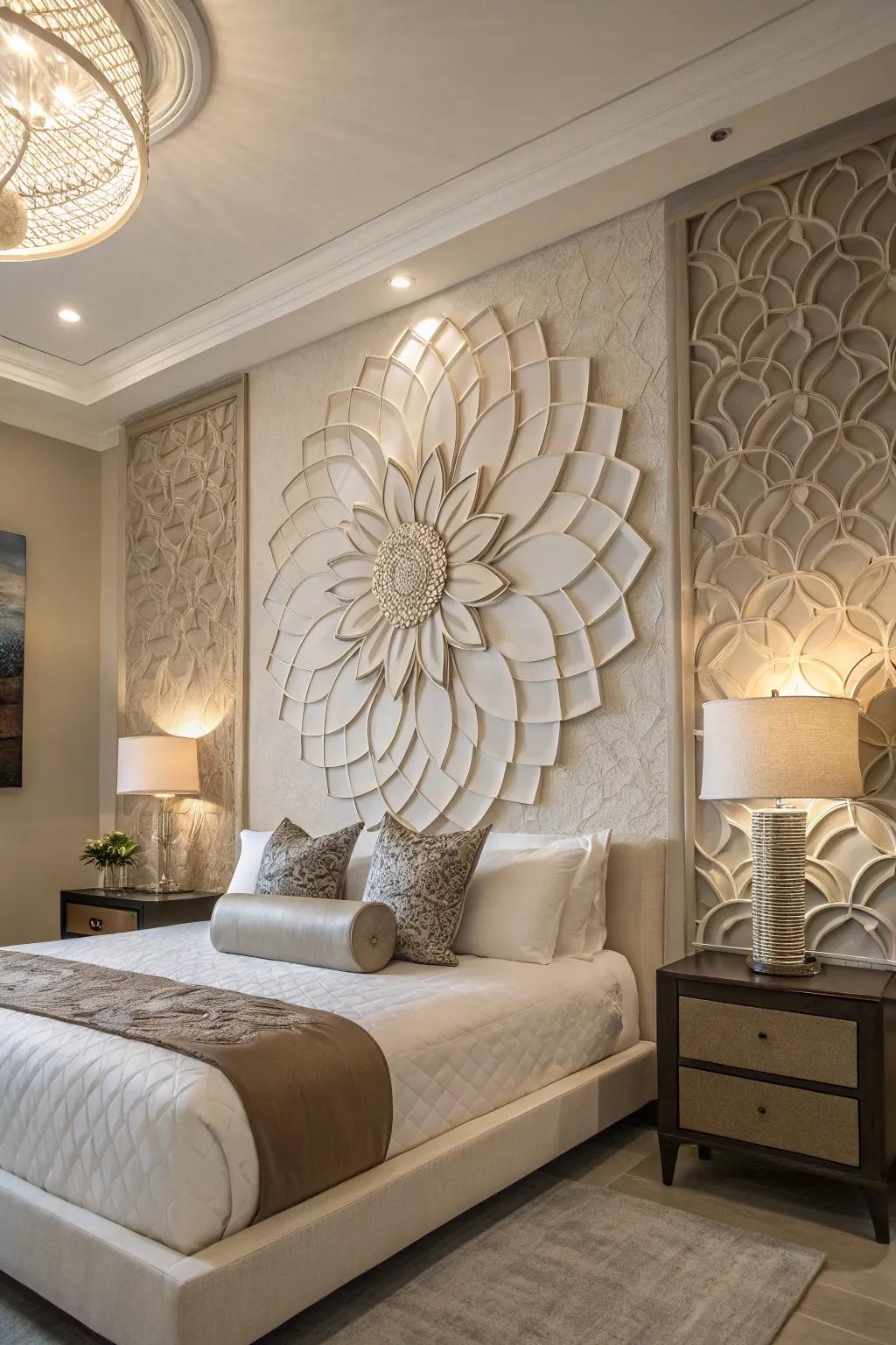 Layering with gesso adds texture and dimension to your wall art.