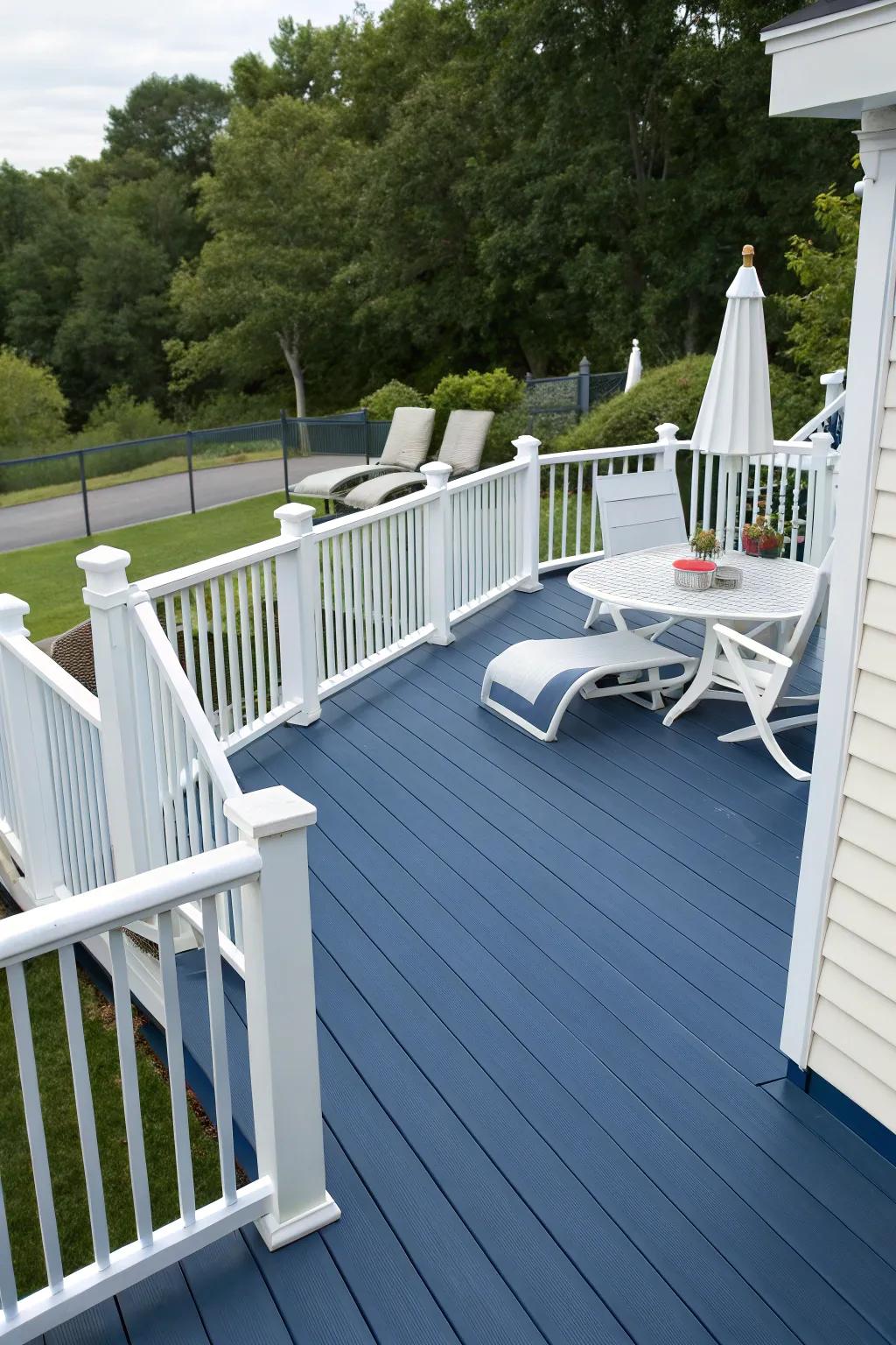 Slate or Blue decks offer a fresh and contemporary aesthetic for modern homes.