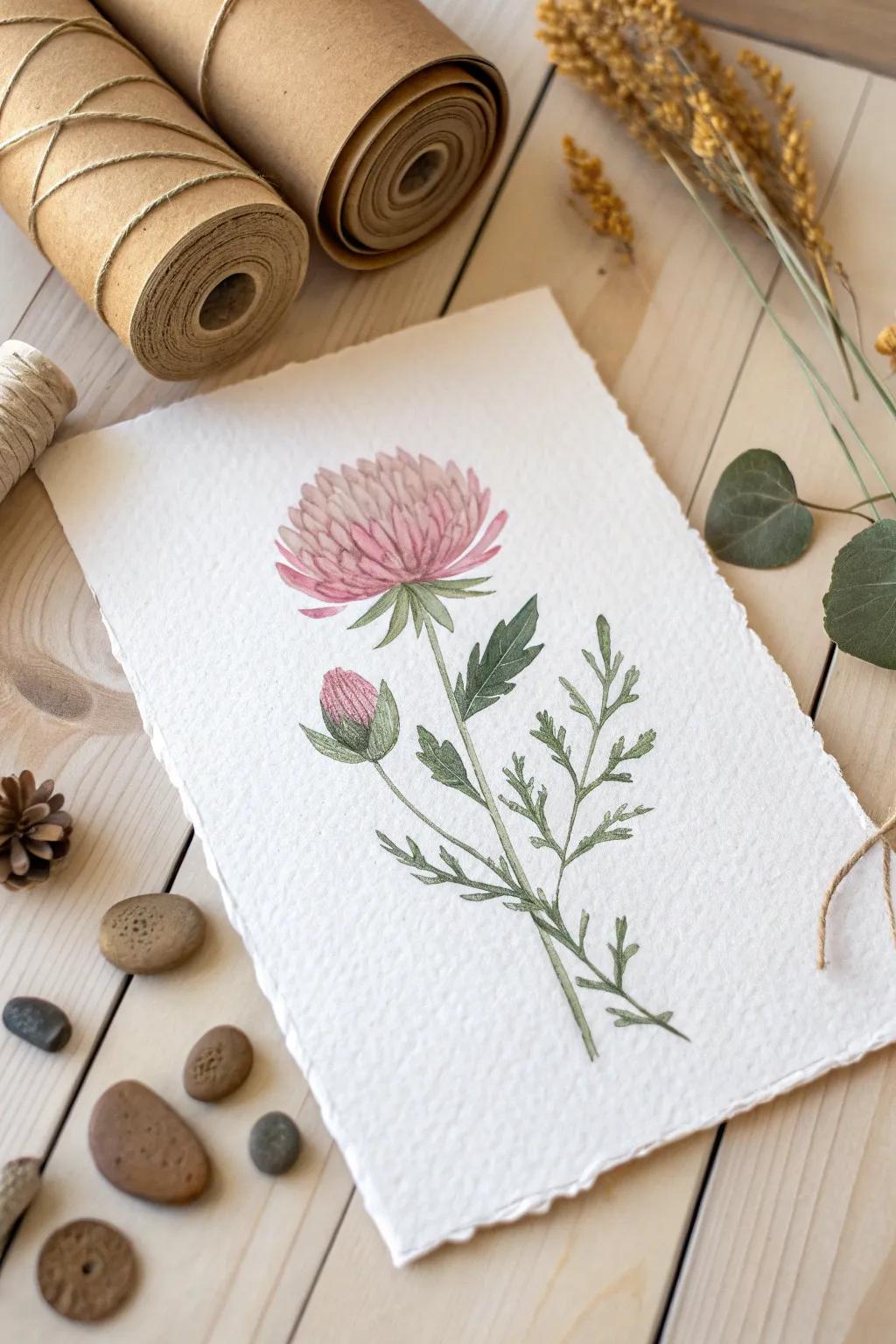 Transforming cardboard into delicate art: a touch of nature and creativity for Mother's Day.