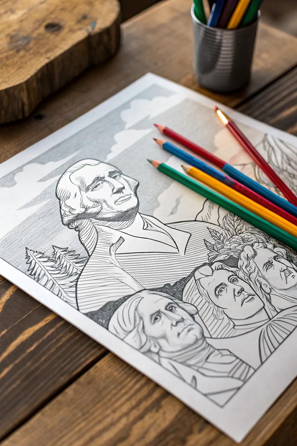 Unleash your creativity with Mount Rushmore's timeless grandeur in your hands. Perfect for a relaxing evening of artistic exploration.