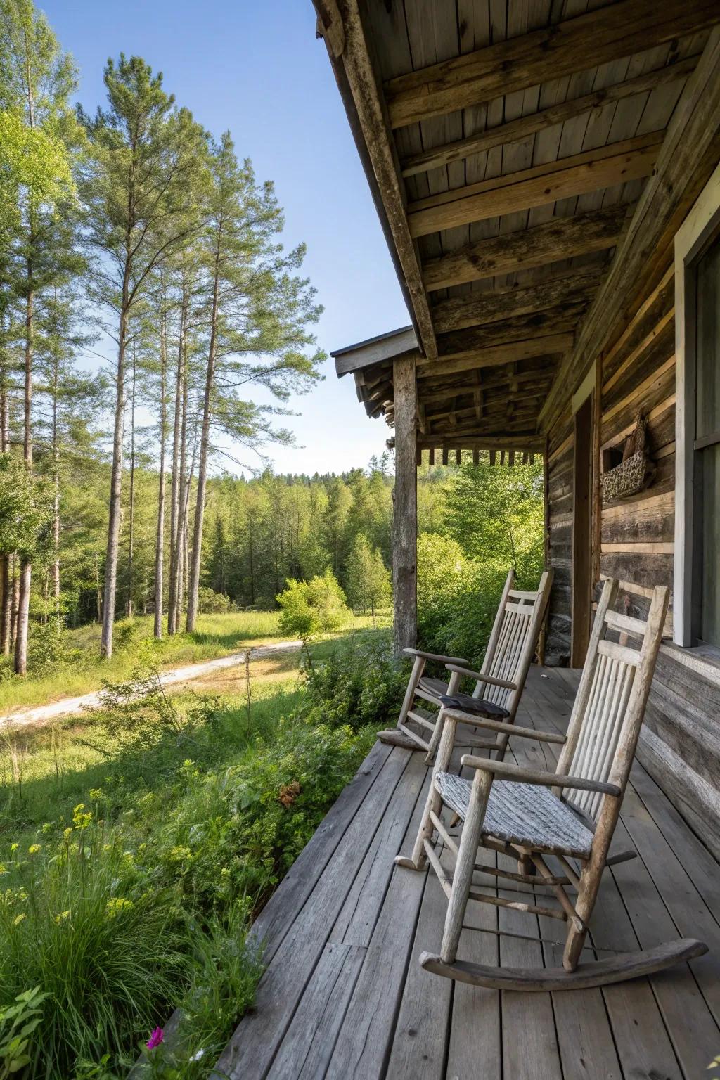 A porch that invites you to linger and enjoy.