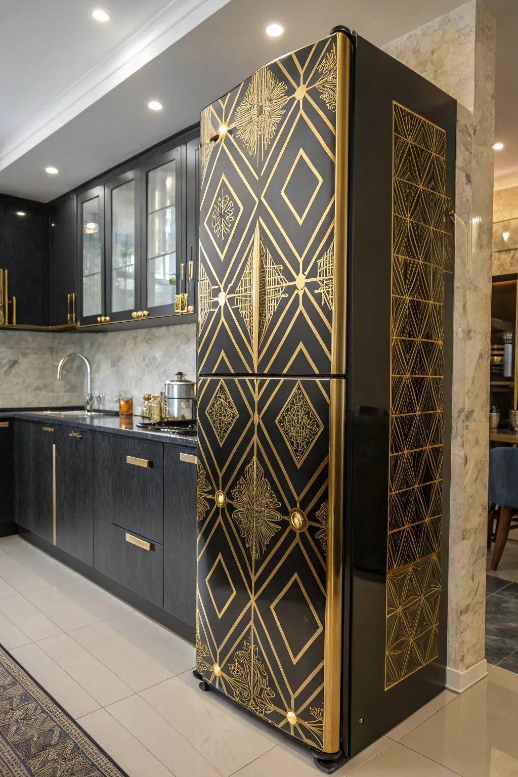 Art Deco patterns bring vintage glamour to your kitchen.