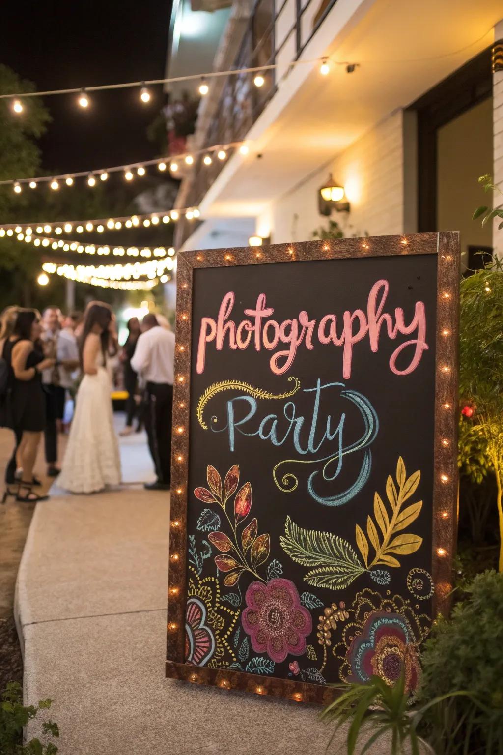 Custom signage adds a personal touch to your entrance.