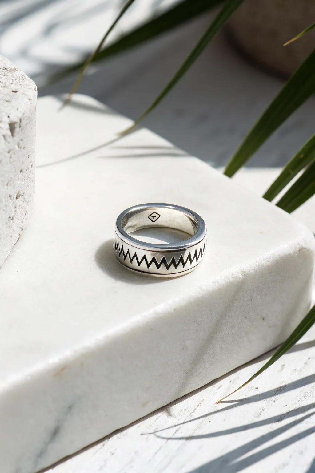 Transform sound into a lasting memory with sound wave rings.