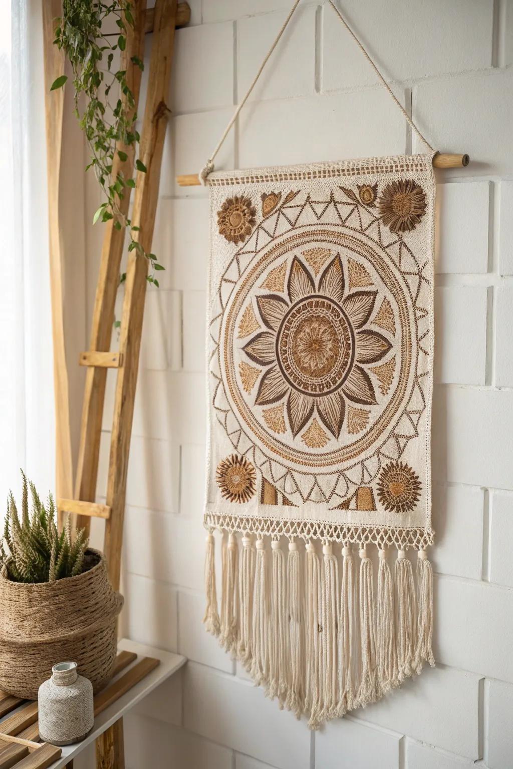 Transform your space with a touch of bohemian elegance. 🌿✨ #BohoDecor #HandcraftedBeauty