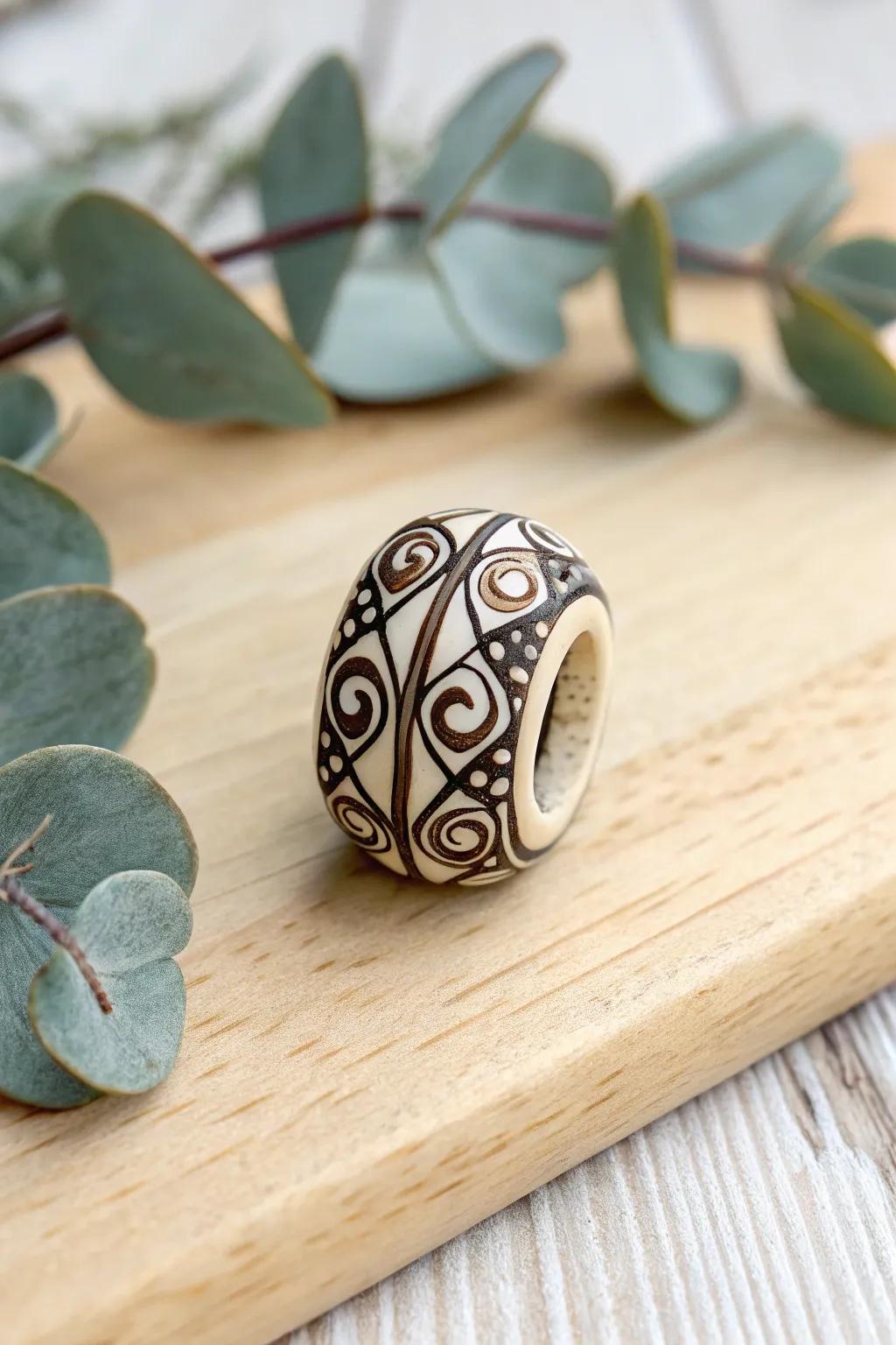 Embrace simplicity with handcrafted elegance: Discover the art of polymer clay beads.