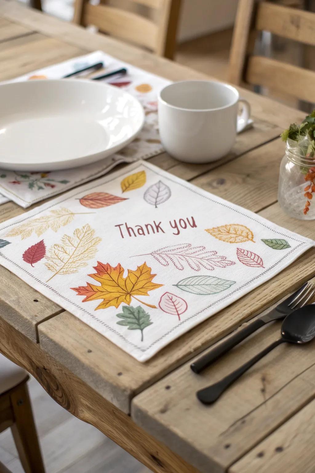 Capture the spirit of gratitude with handcrafted Thanksgiving placemats, where simplicity meets heartfelt creativity.