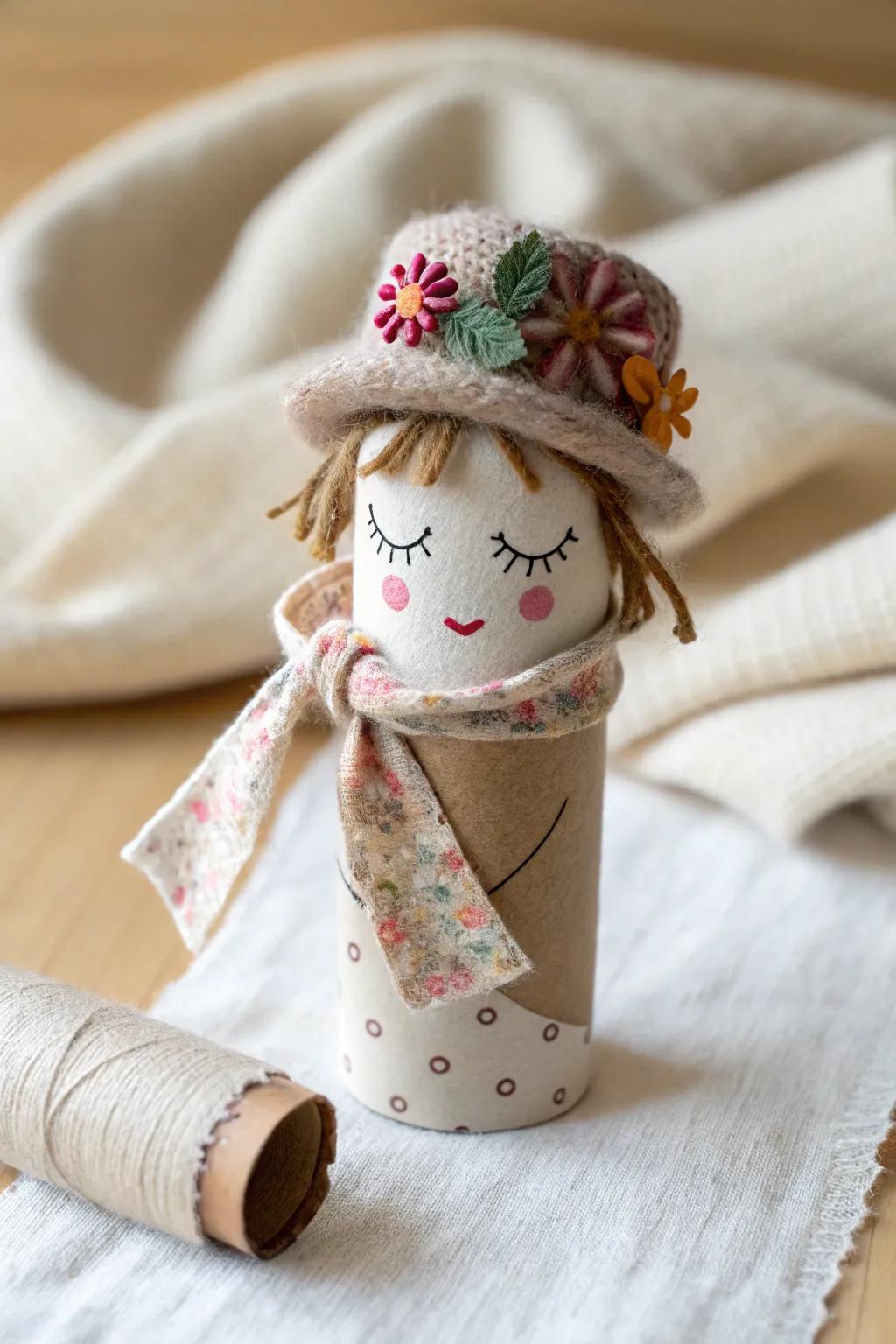 Transform everyday items into charming paper roll characters—where minimalism meets imagination.